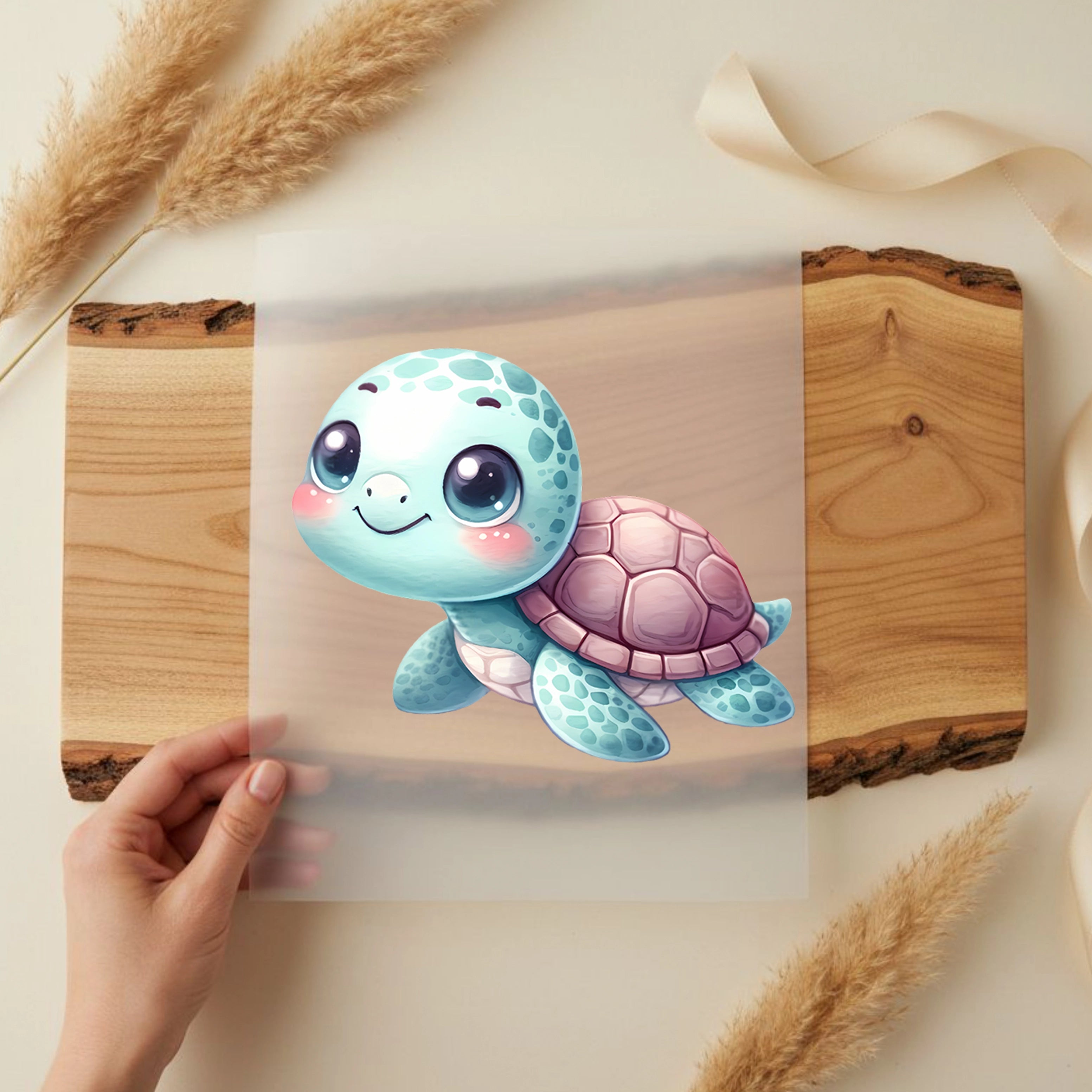 Bügelbild Schildkröten Baby