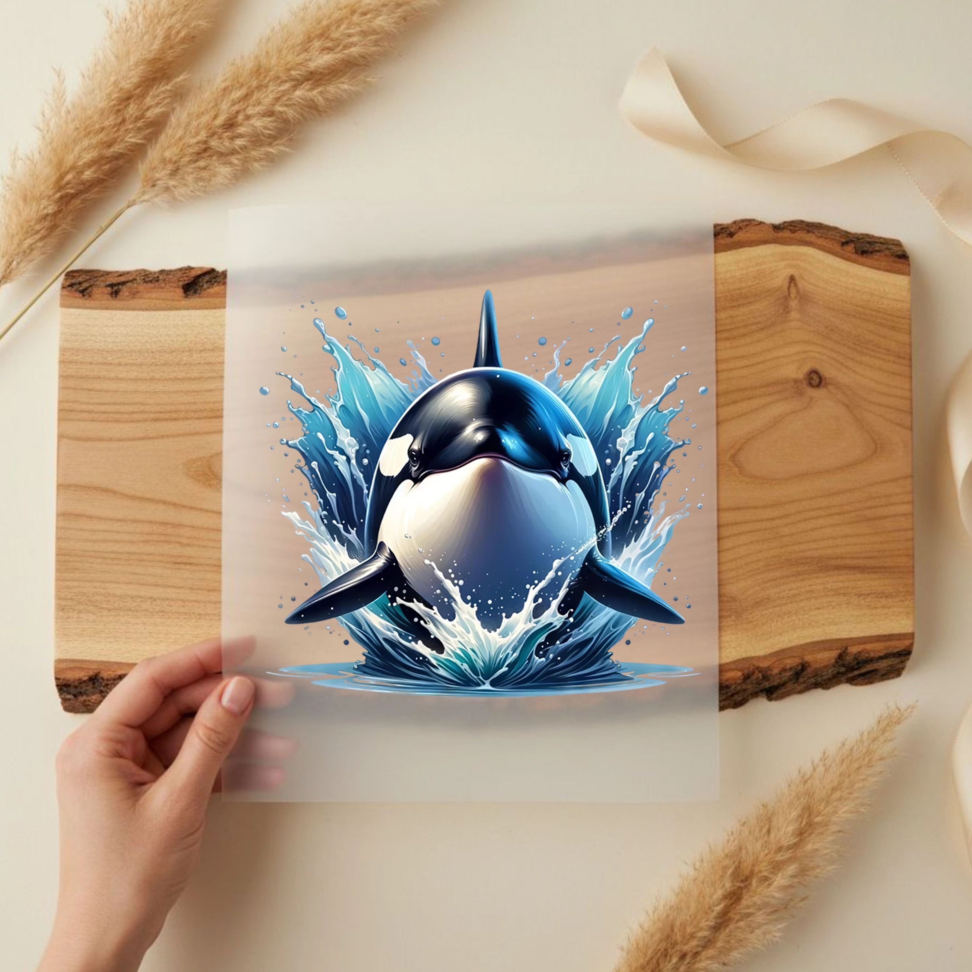 Bügelbild Orca Nalu König der Ozeane