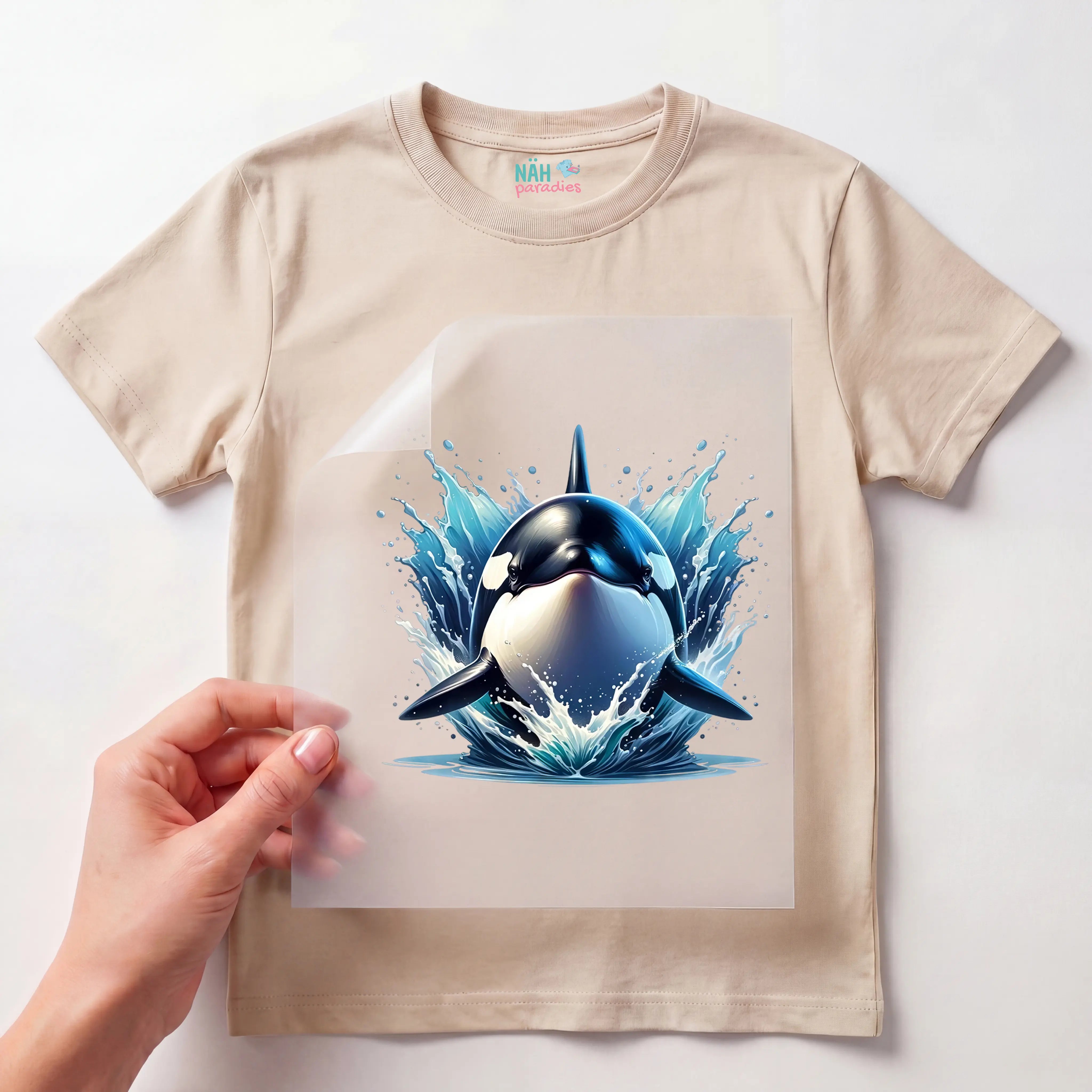 Bügelbild Orca Nalu König der Ozeane