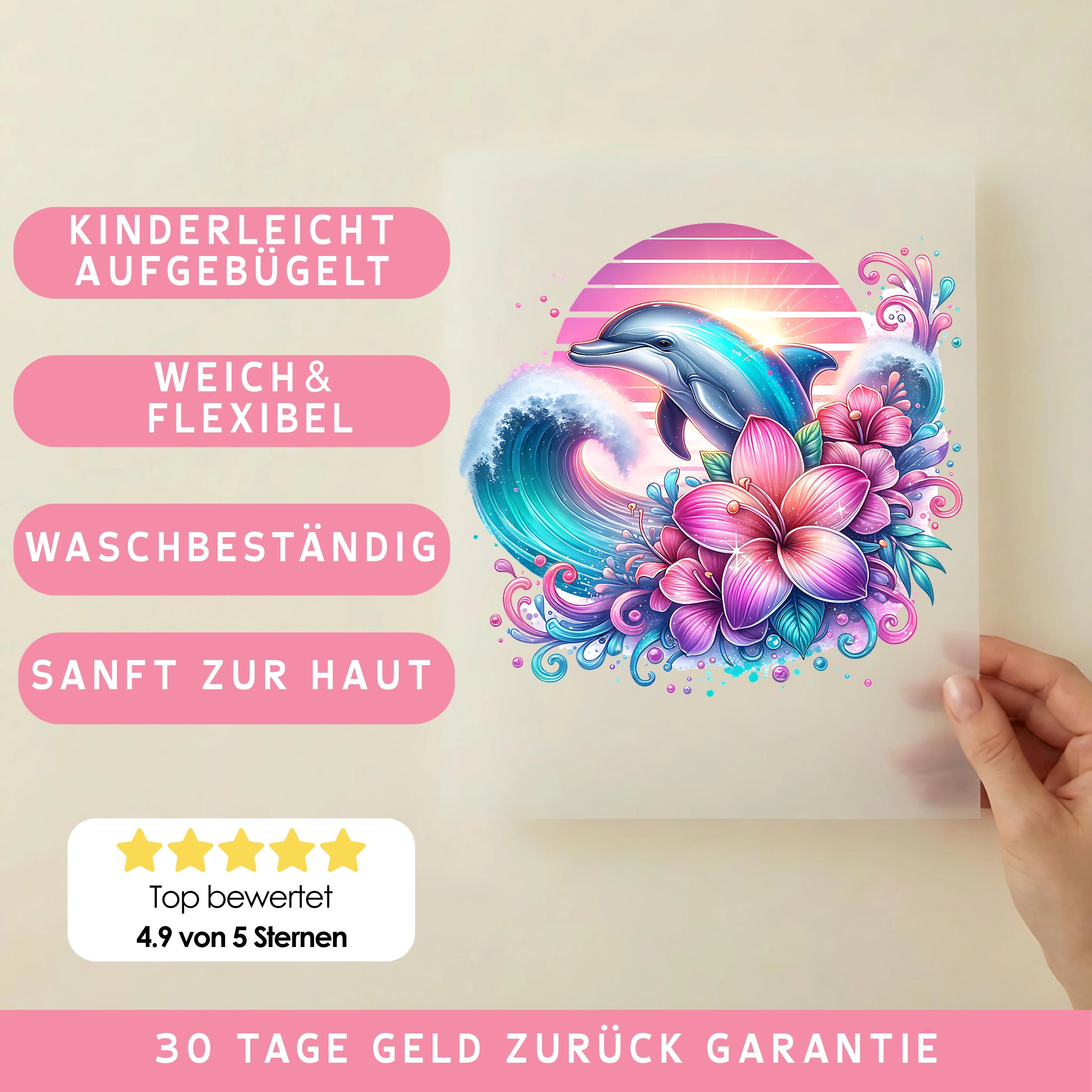 Bügelbild Delfintraum