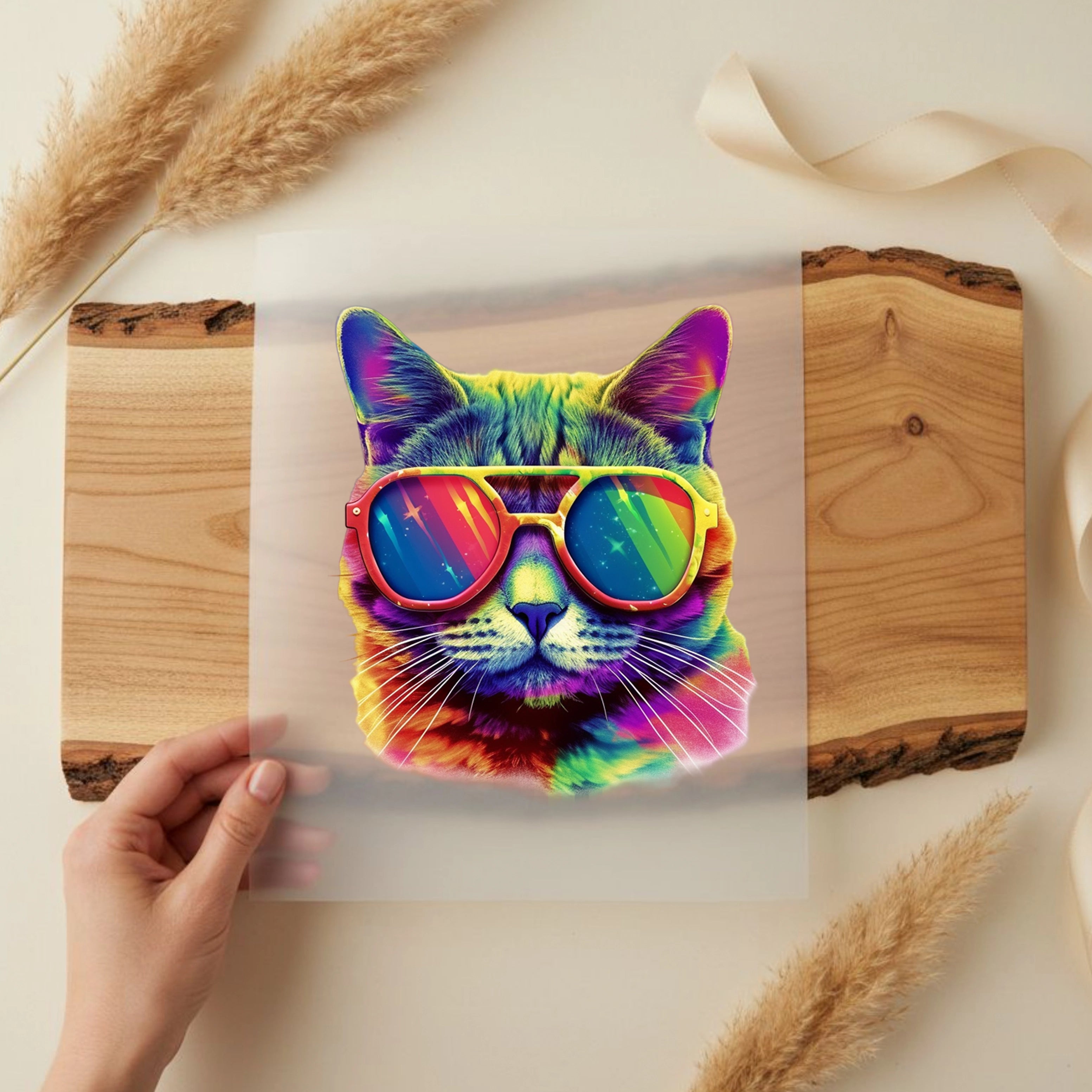 Bügelbild Katze Sunny Cat