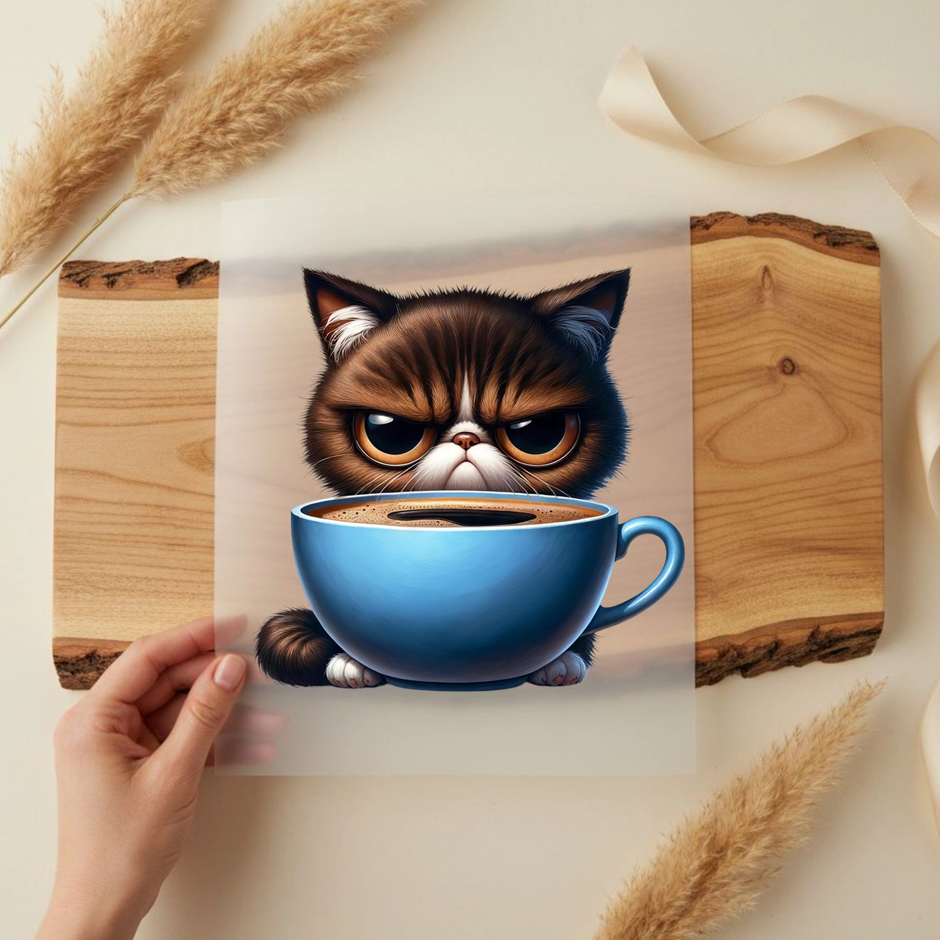 Bügelbild Morgenmuffel Mieze