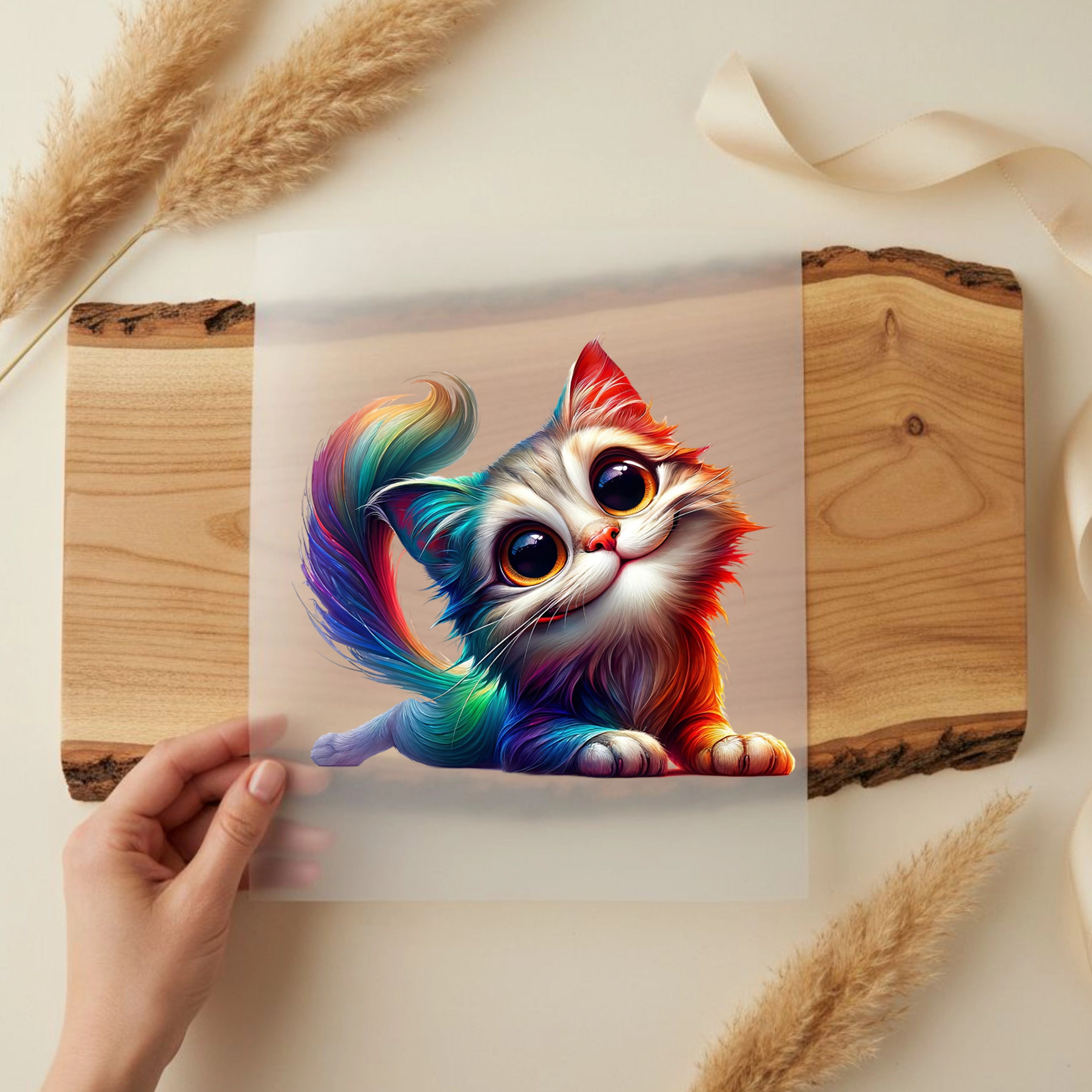 Bügelbild Schmusekatze