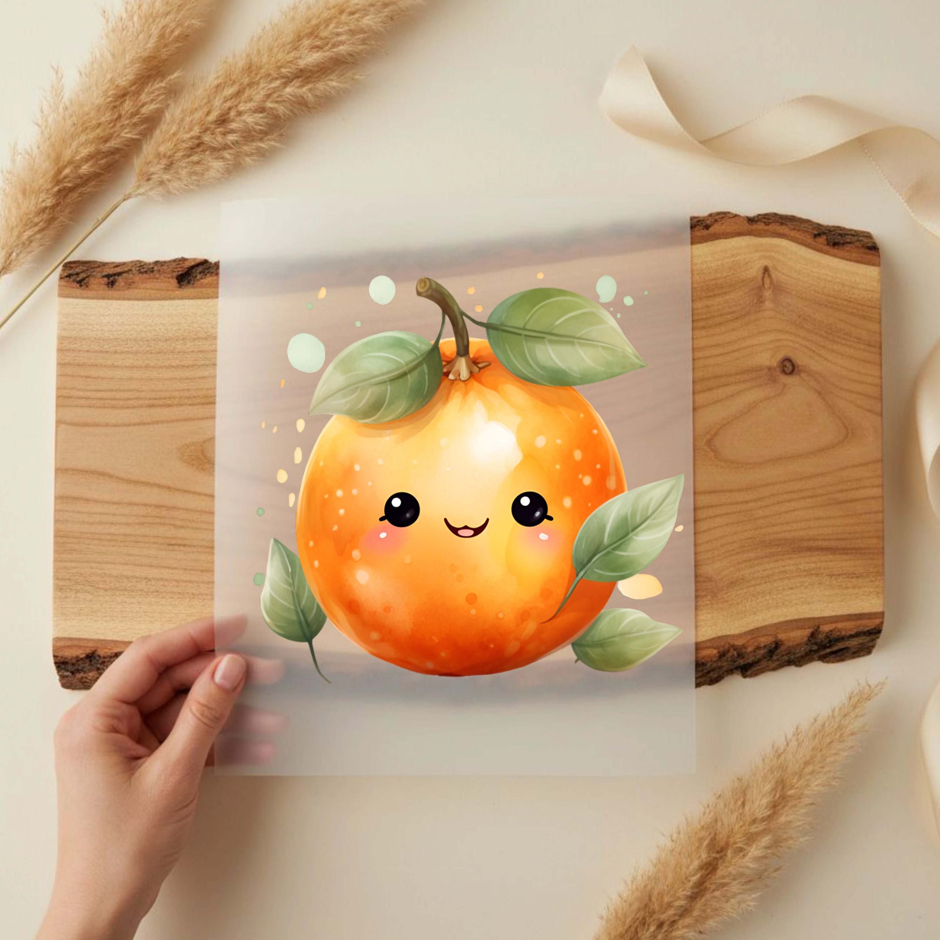 Bügelbild Fröhliche Orange