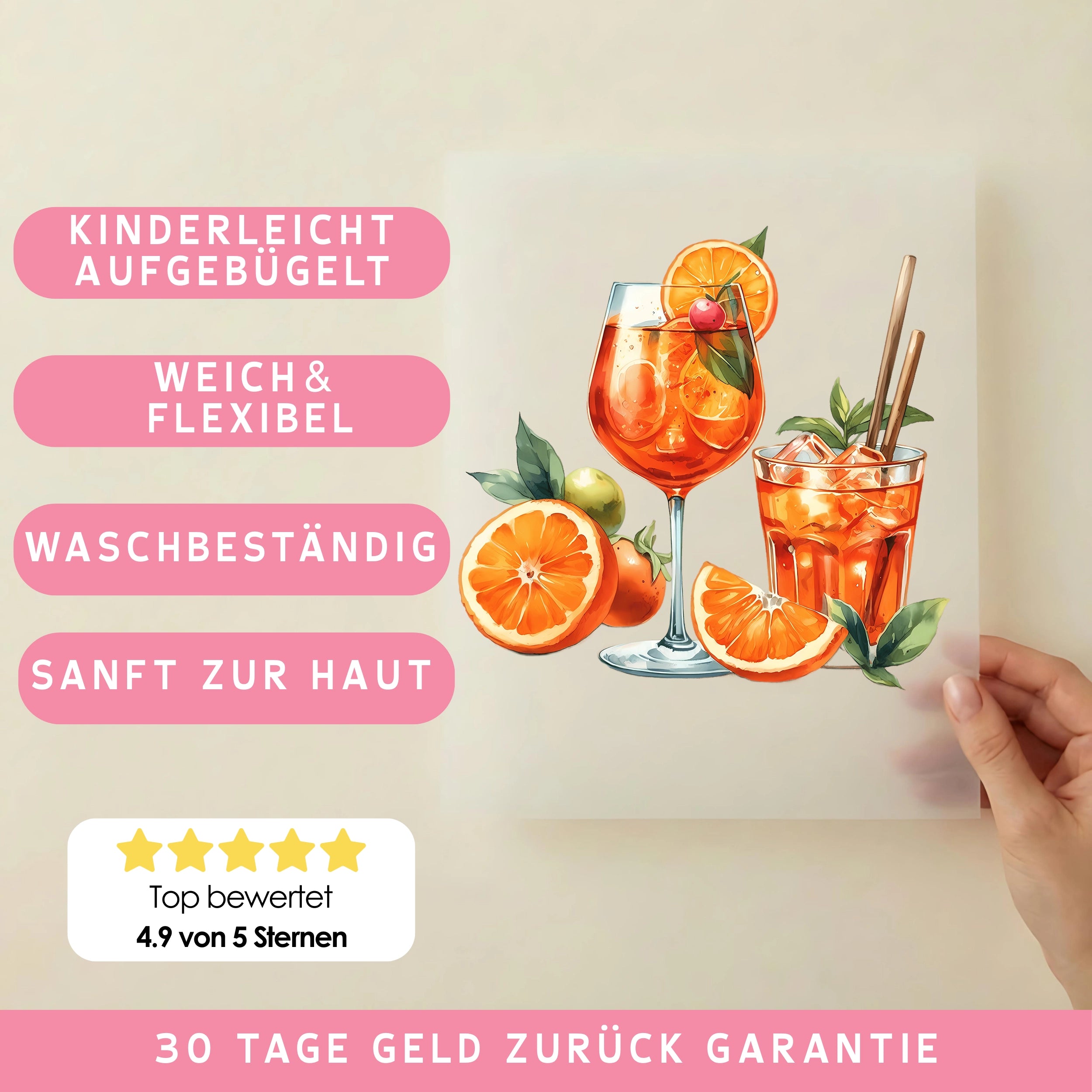 Bügelbild Spritziger Genuss
