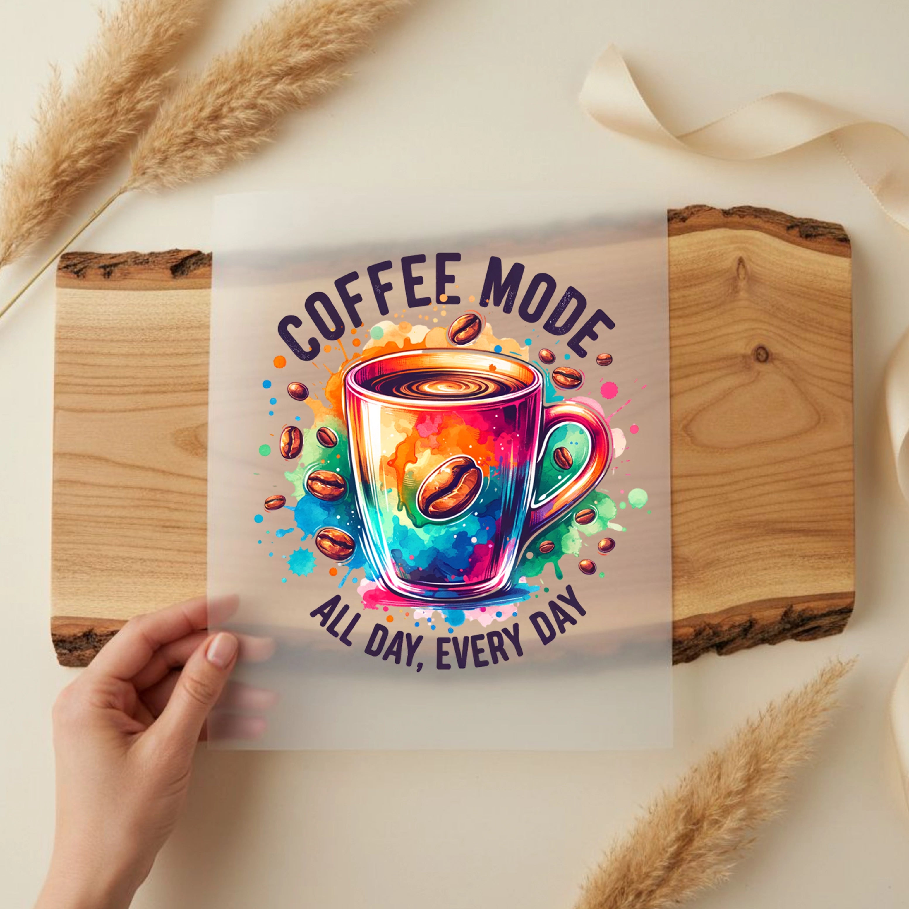 Bügelbild Coffee Mode