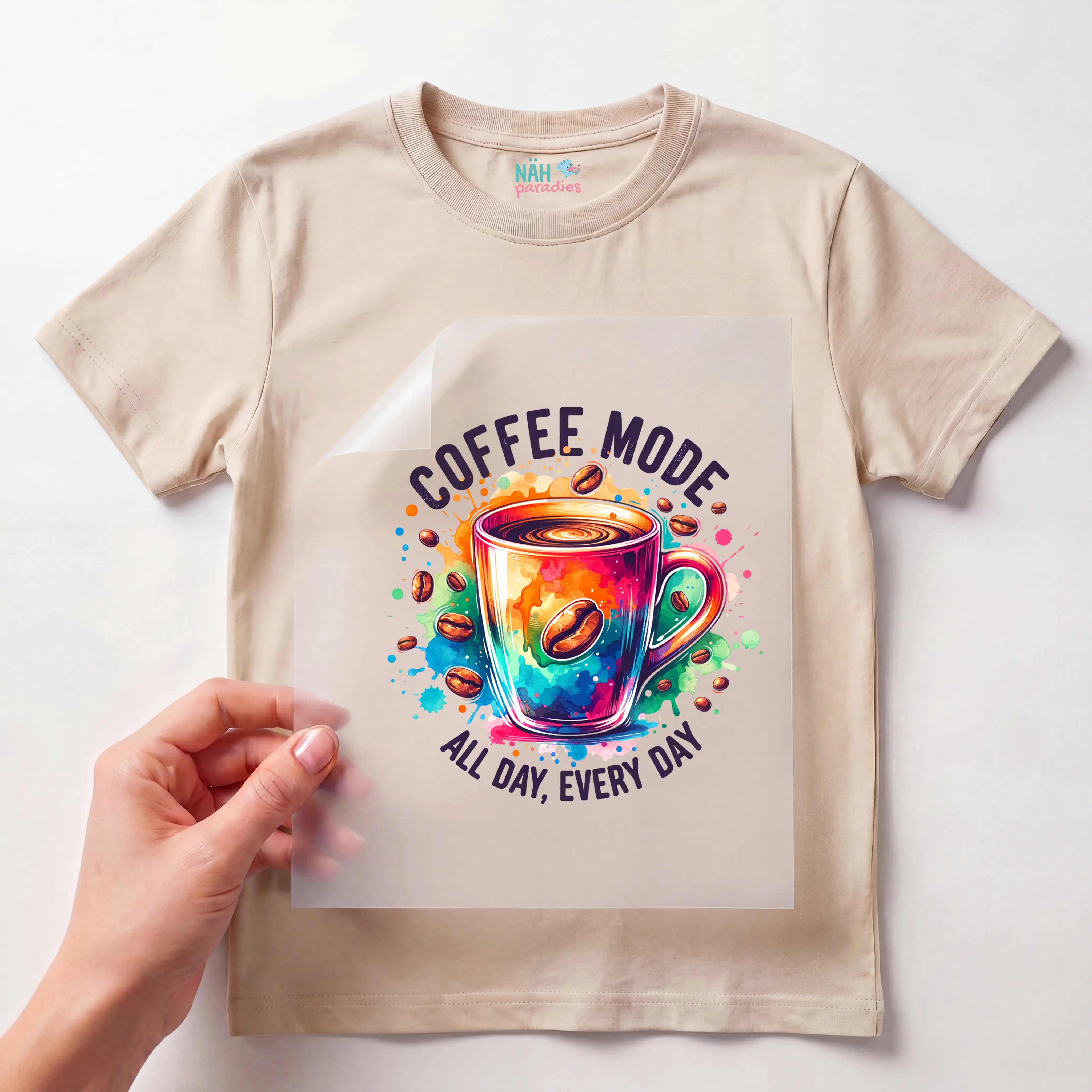 Bügelbild Coffee Mode