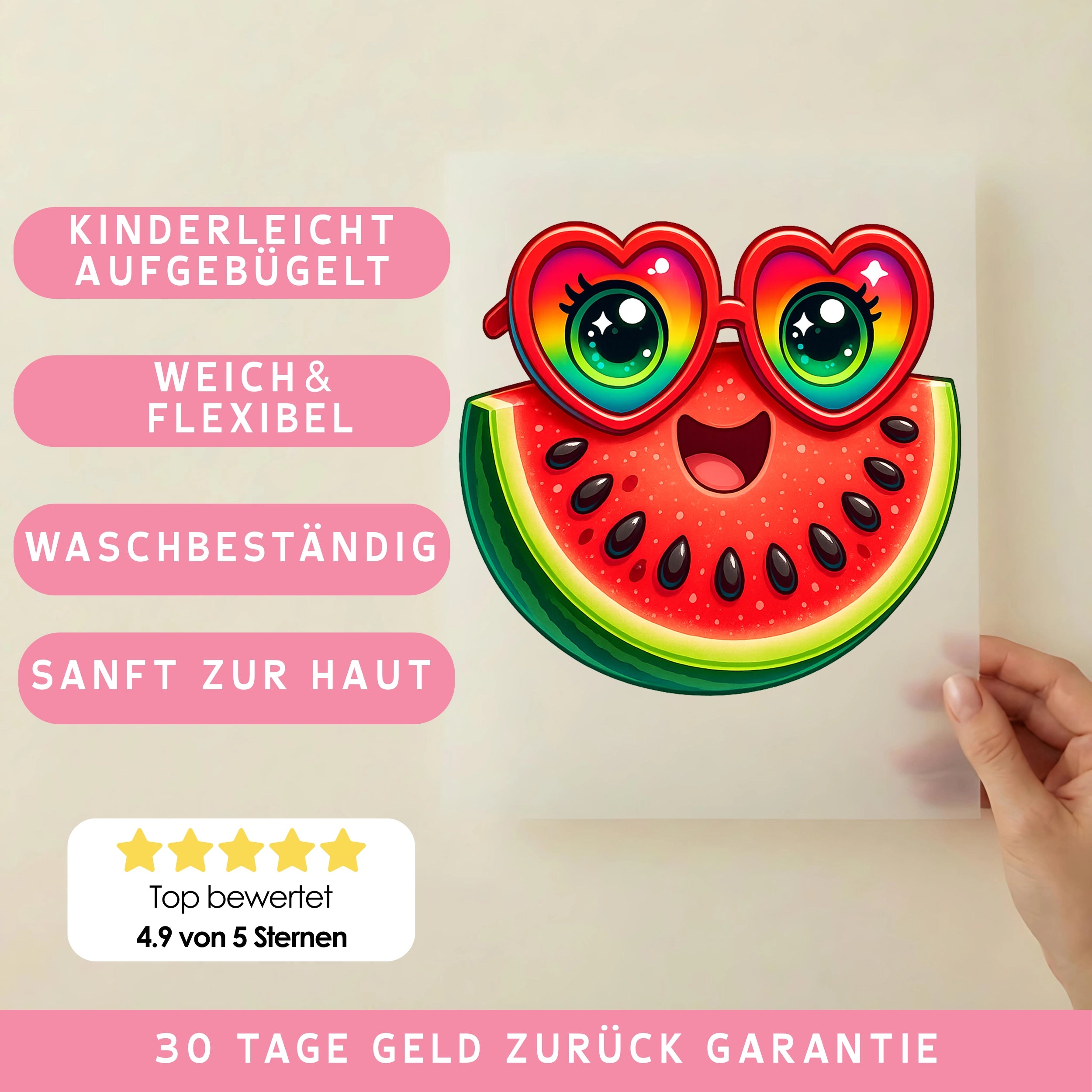 Bügelbild Wassermelone Sonnenfreundin