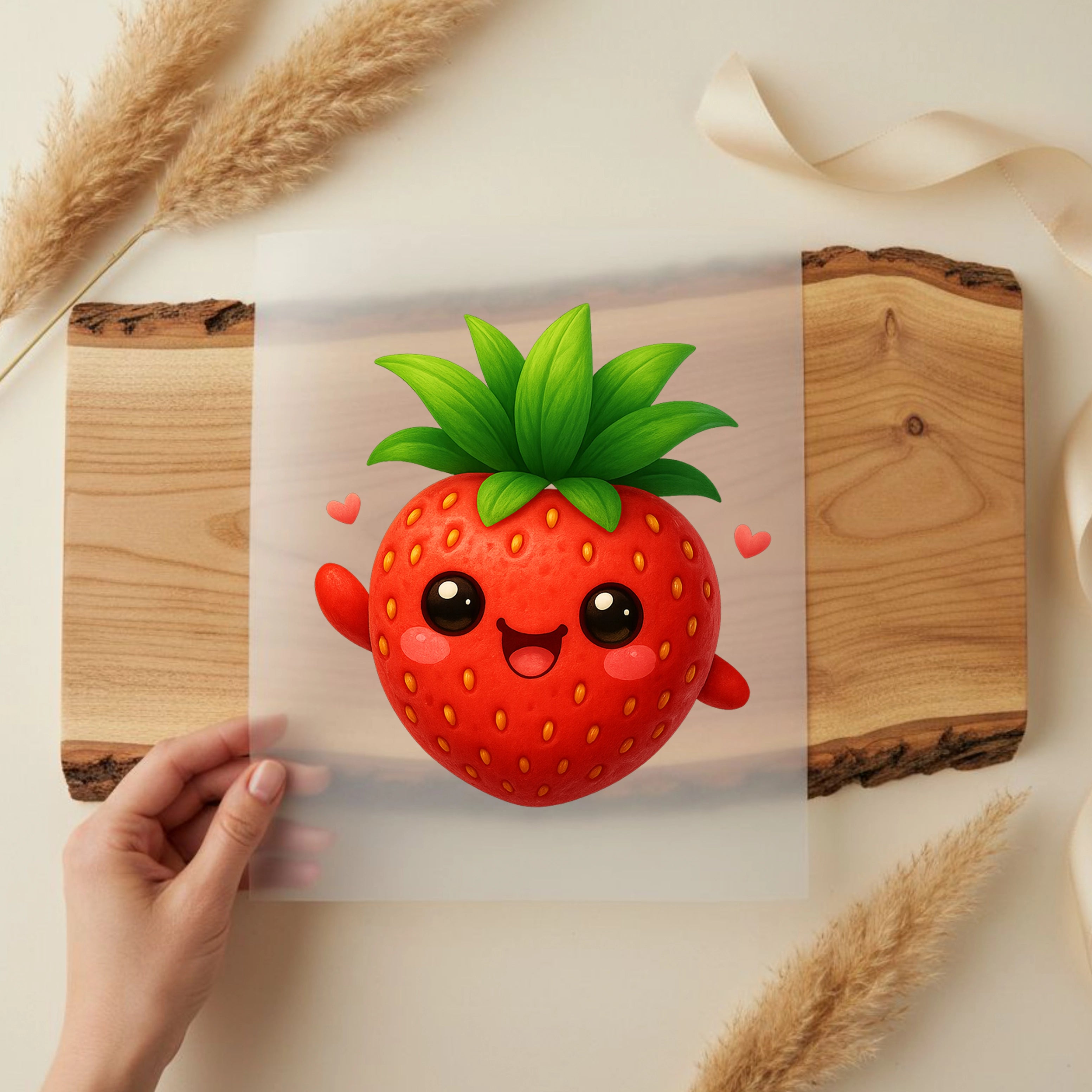 Bügelbild Zuckersüße Erdbeere