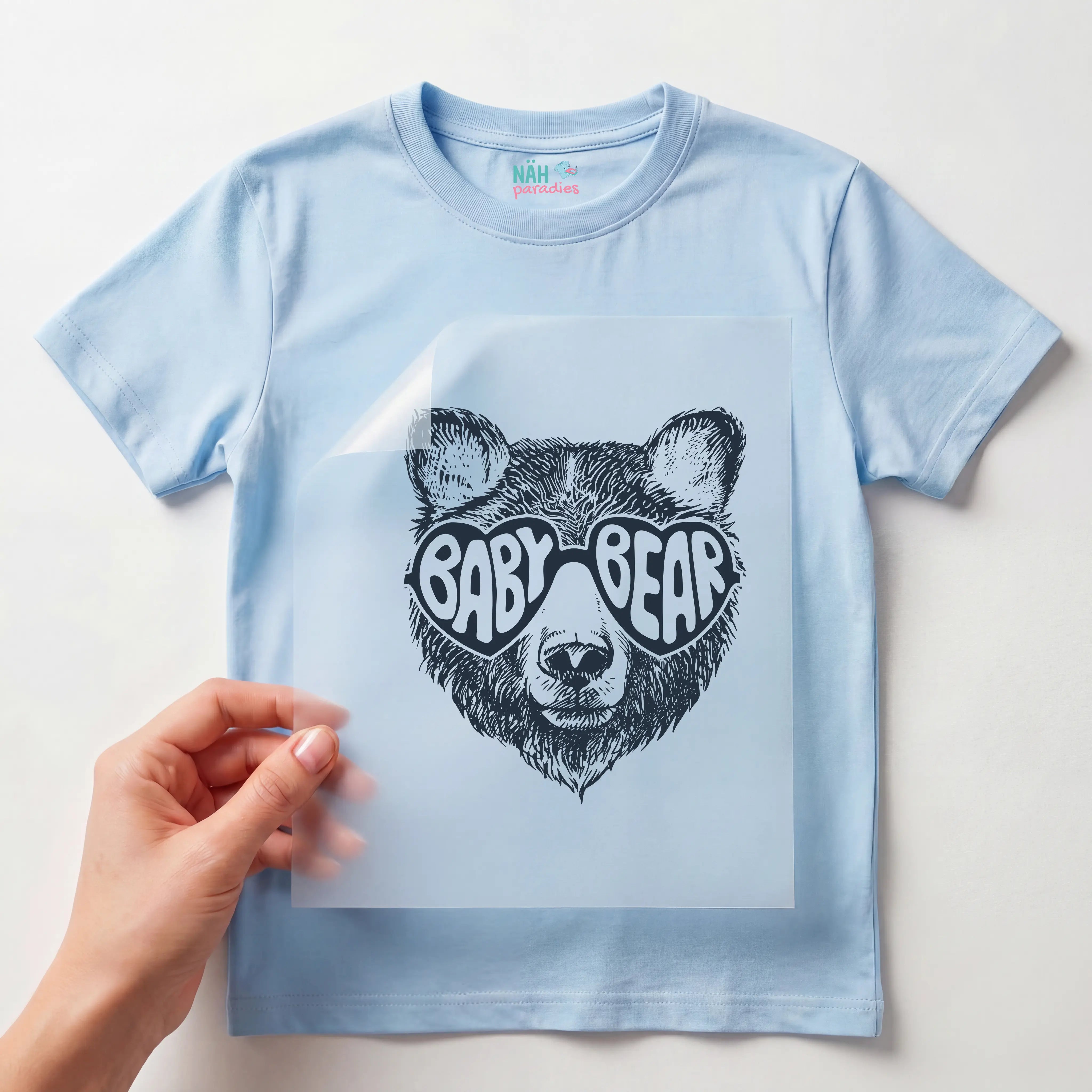 Bügelbild Baby Bear Blau