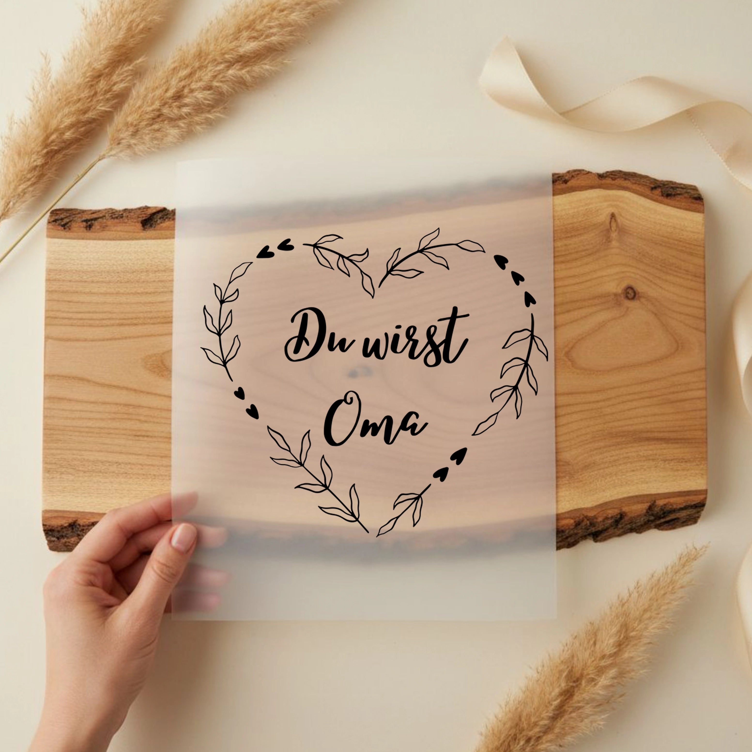 Bügelbild Du wirst Oma - M