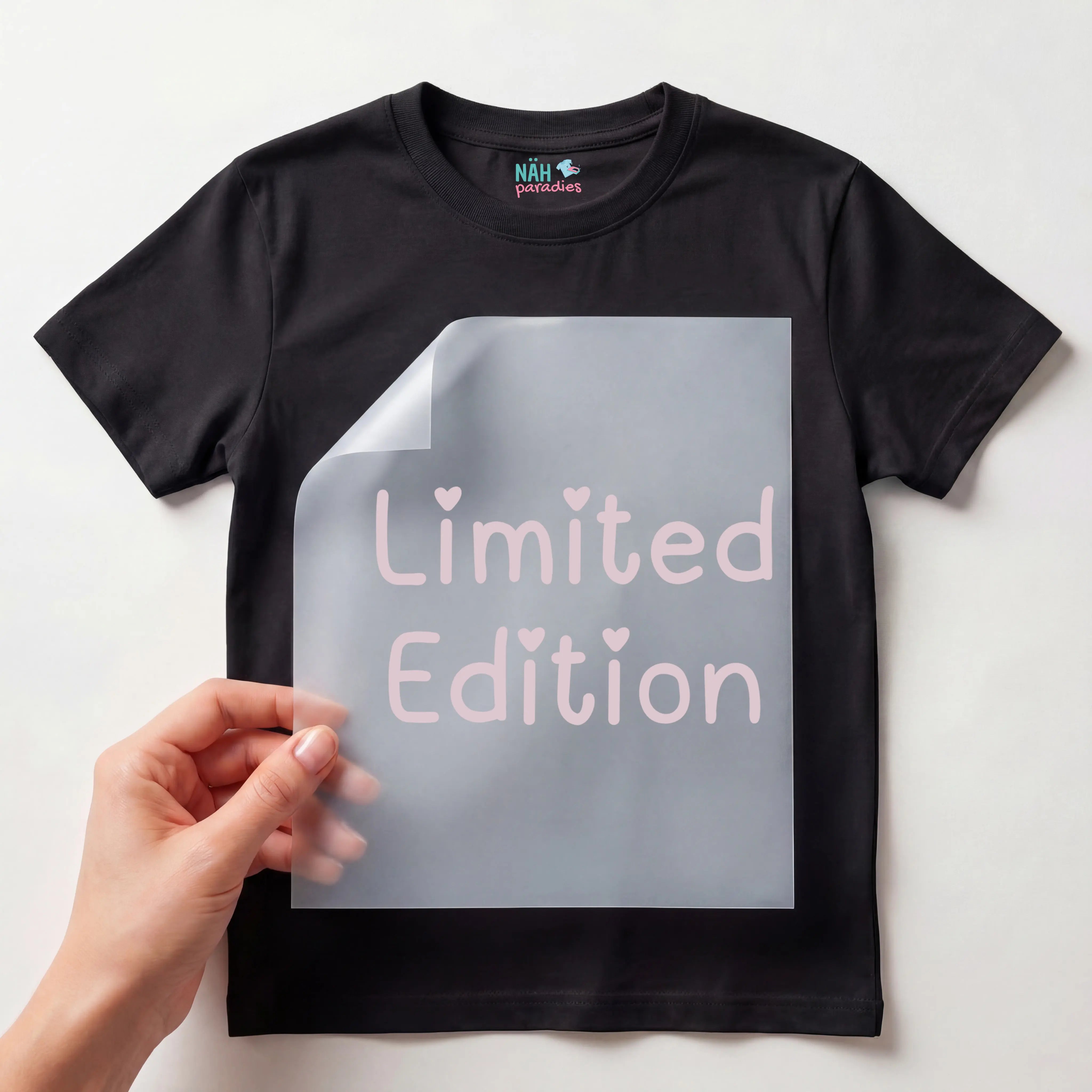 Bügelbild Limited Edition Herzchen Rosa