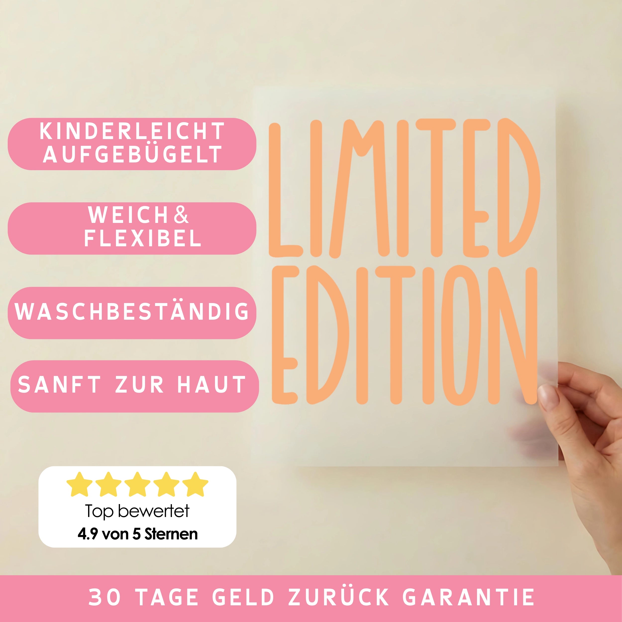 Bügelbild Limited Edition Orange
