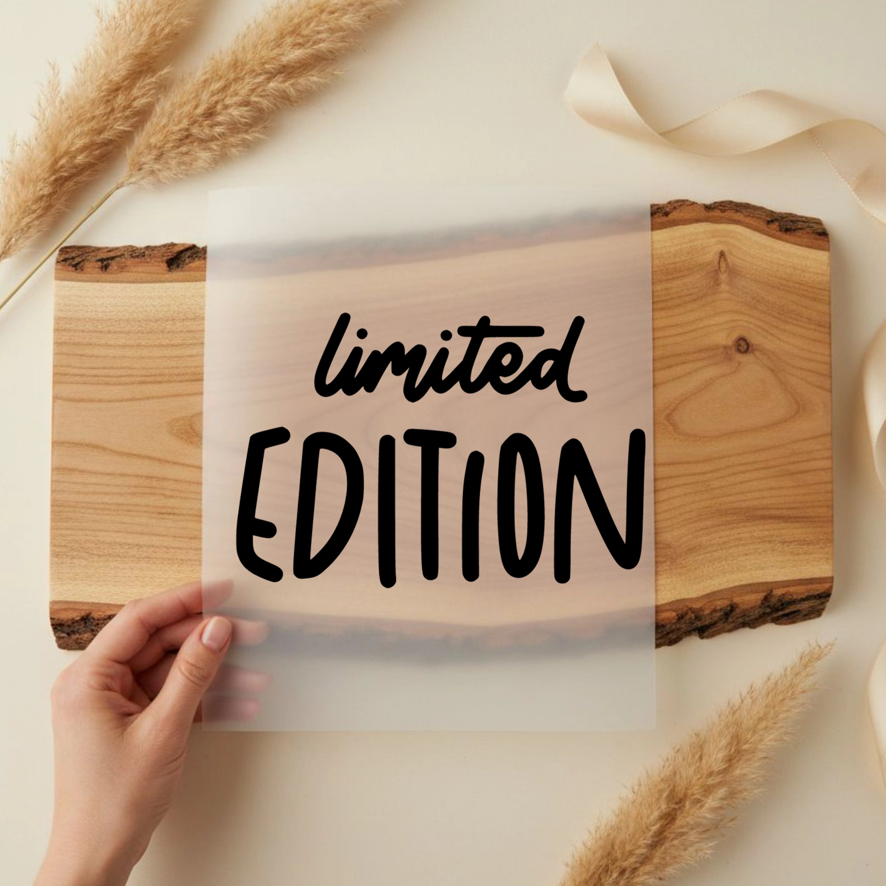 Bügelbild Limited Edition Schwarz