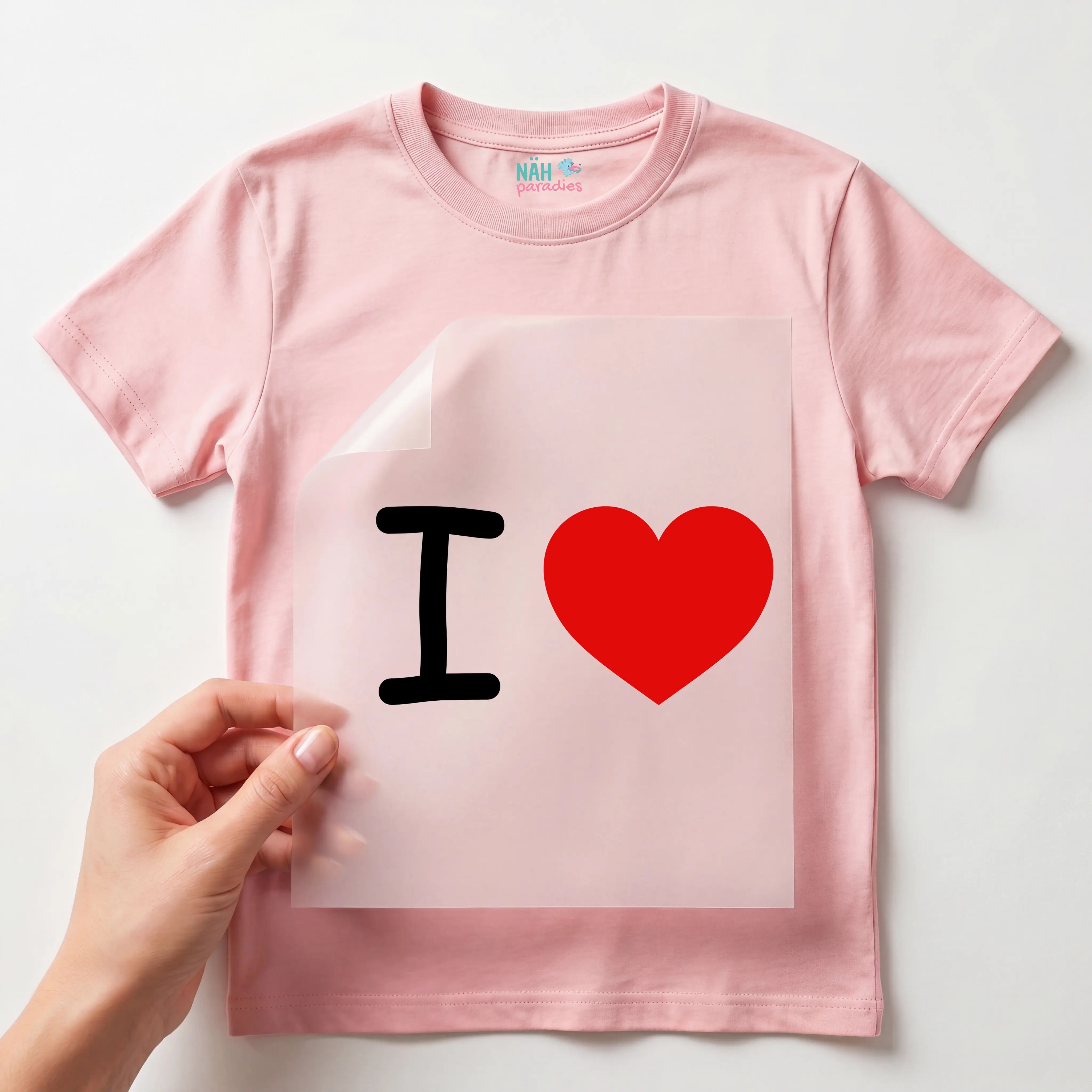 Bügelbild I Love