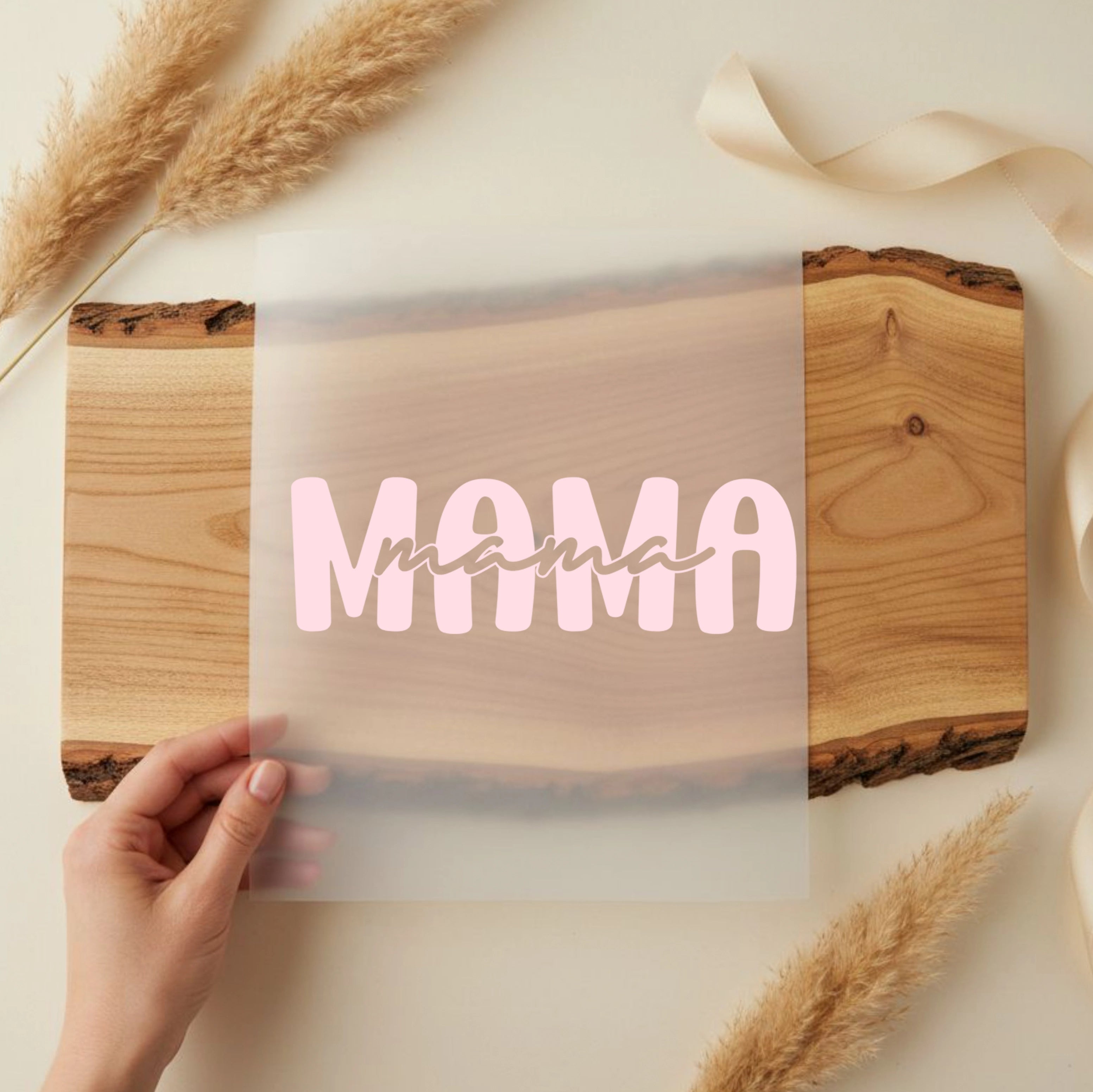 Bügelbild Mama Rosa