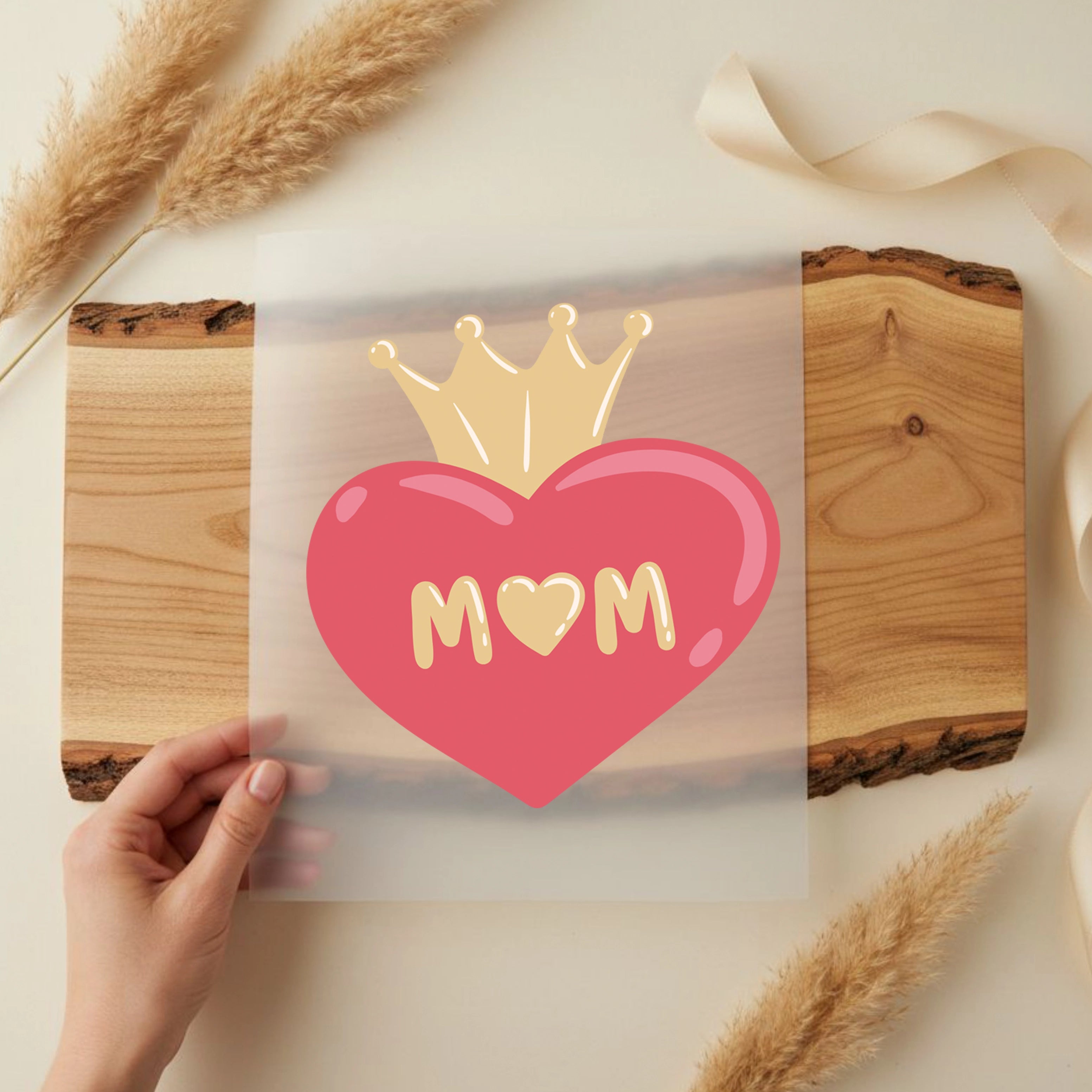 Bügelbild Mom Queen