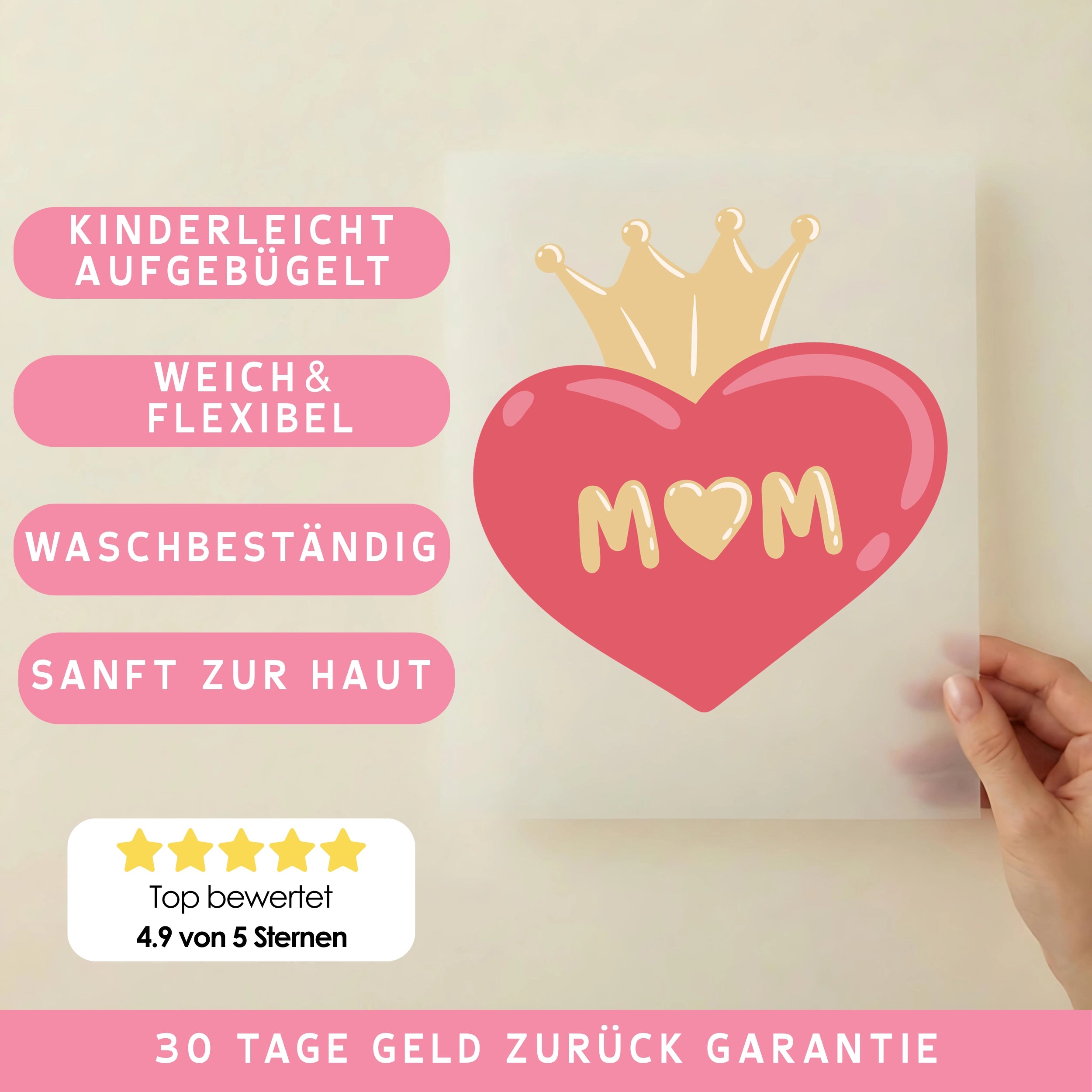 Bügelbild Mom Queen