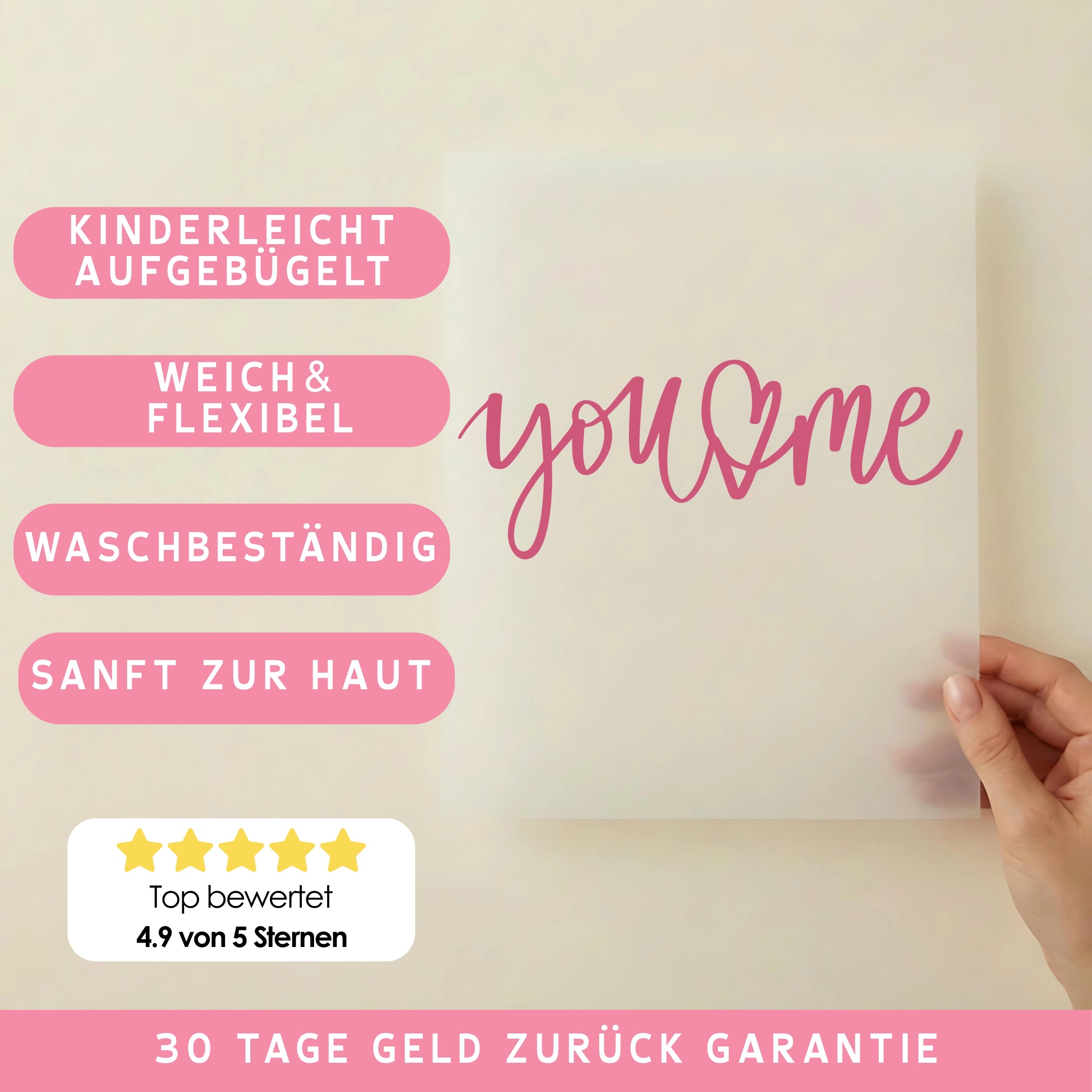 Bügelbild You Love Me