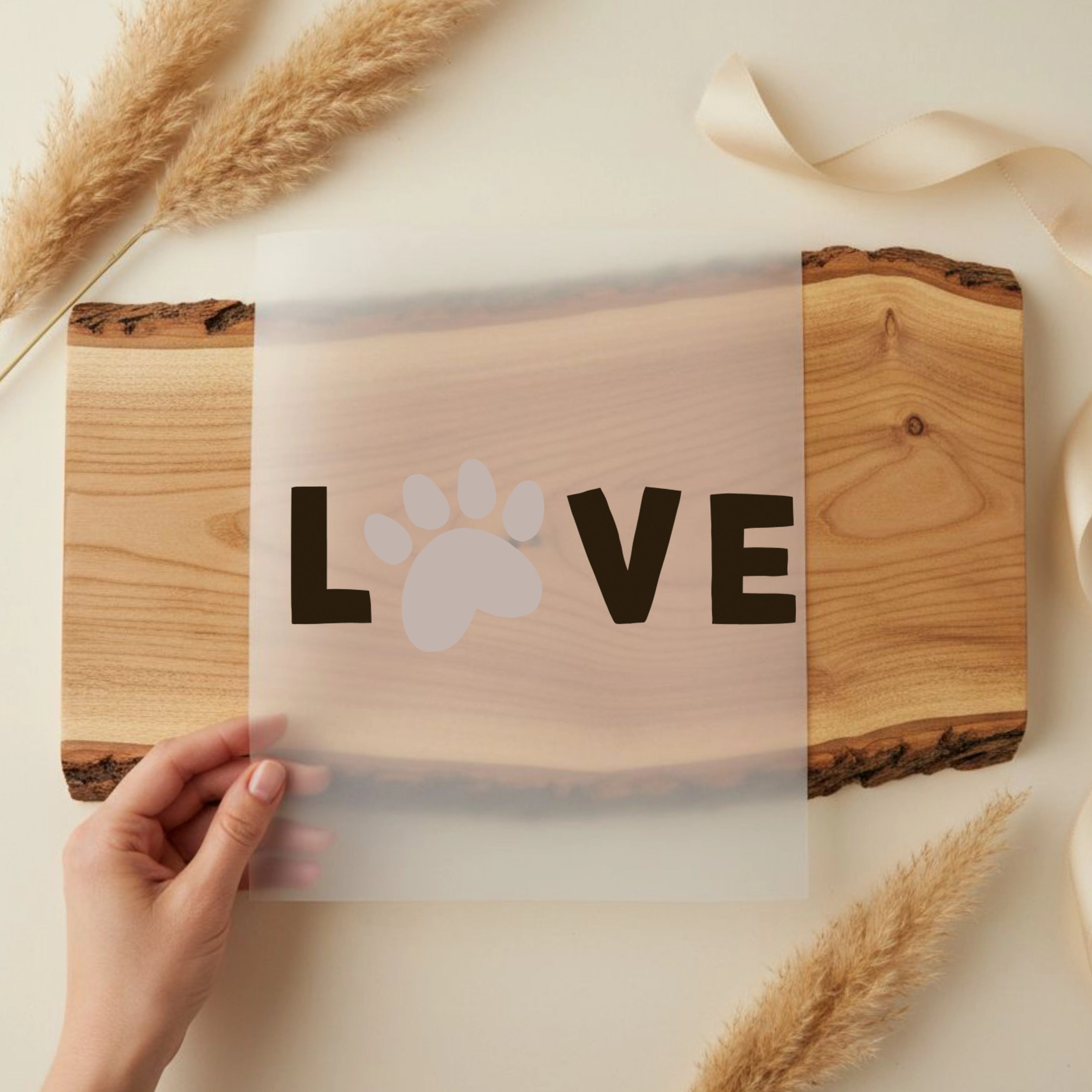 Bügelbild Love Pfote