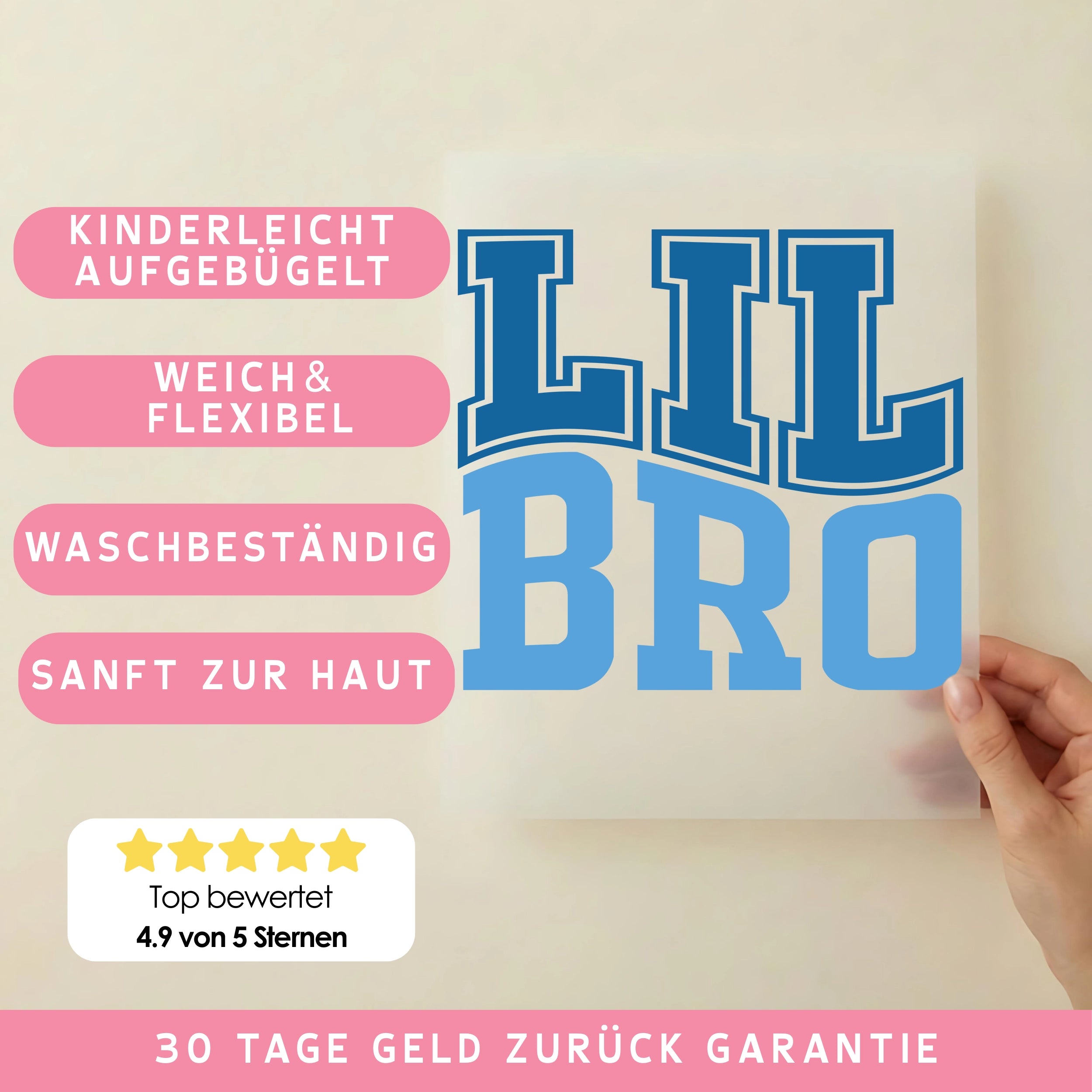 Bügelbild Kleiner Bruder - Lil Bro