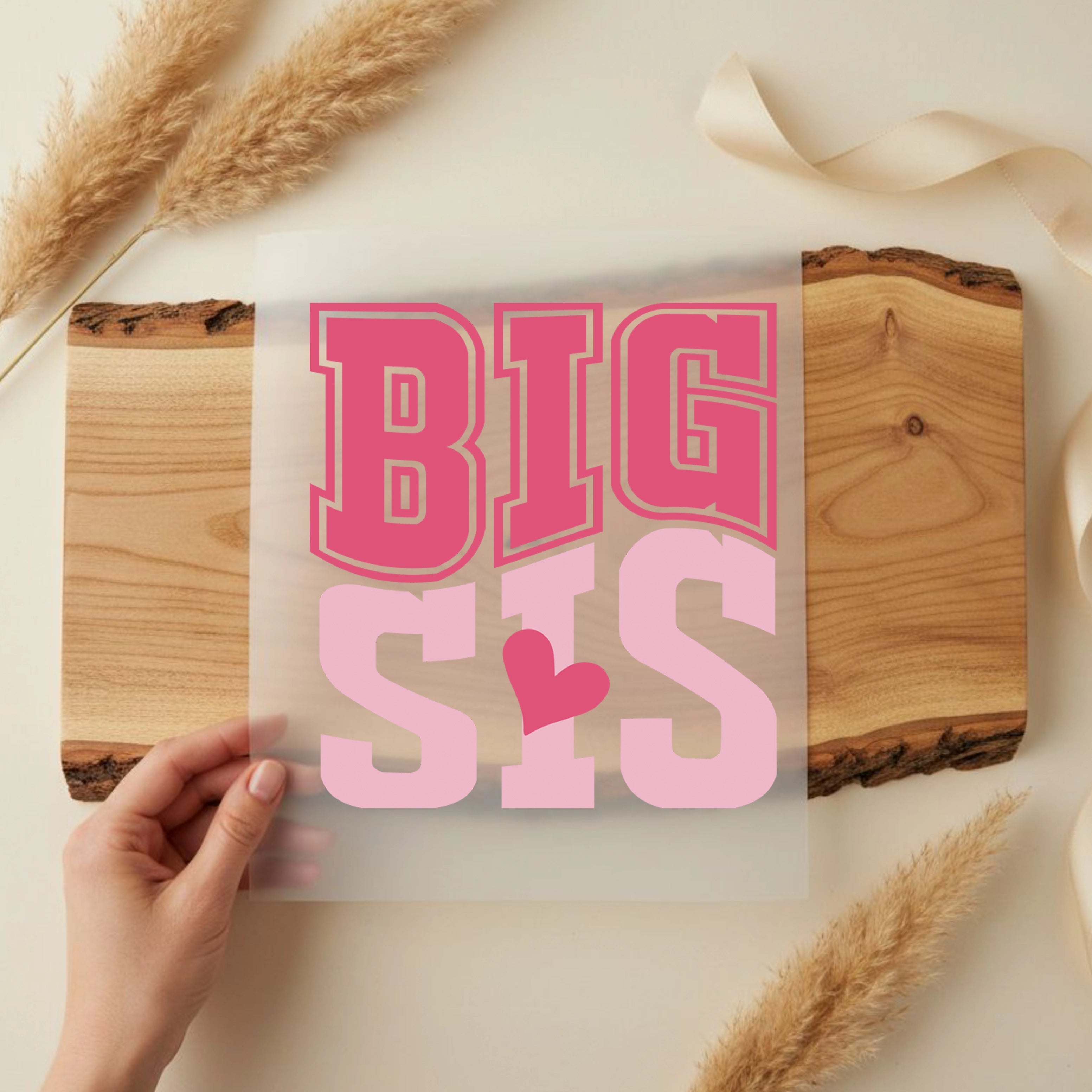 Bügelbild Große Schwester - Big Sis