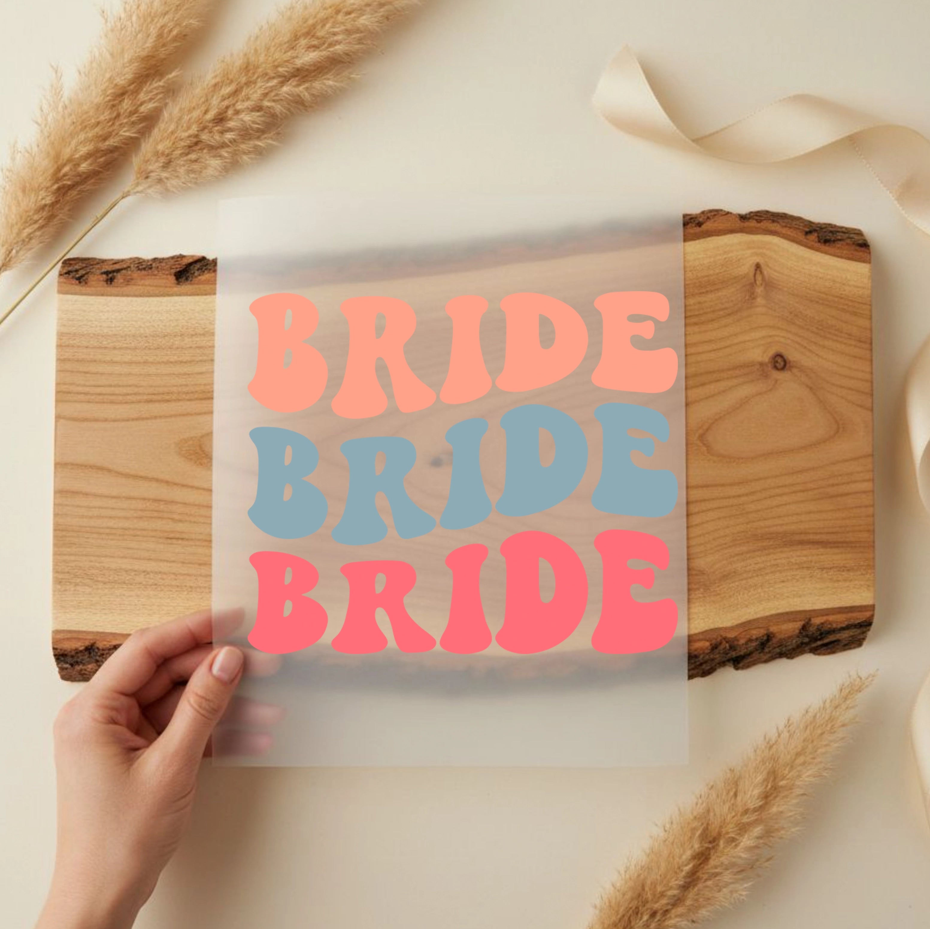 Bügelbild Bride Bunt