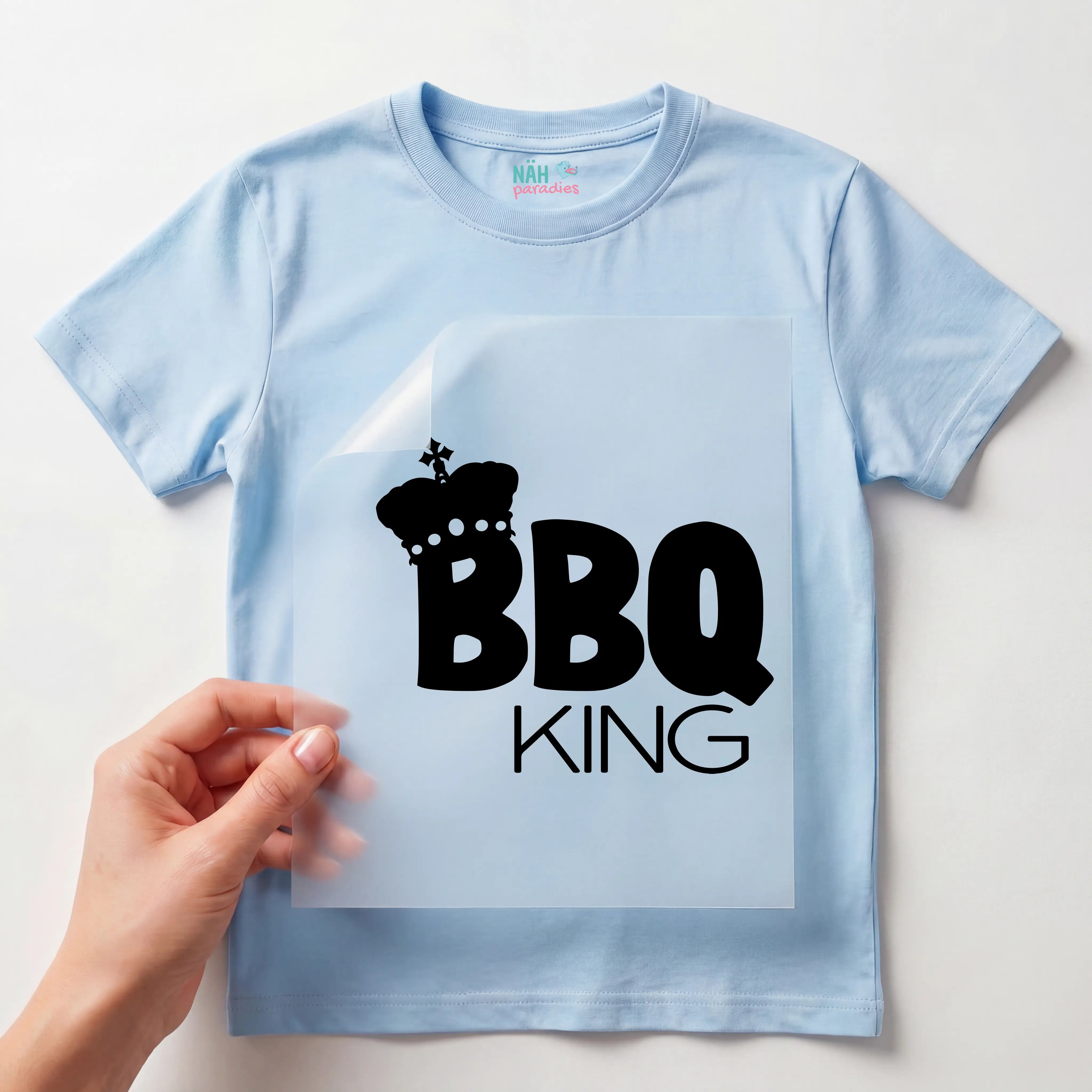 Bügelbild Schriftzug BBQ King