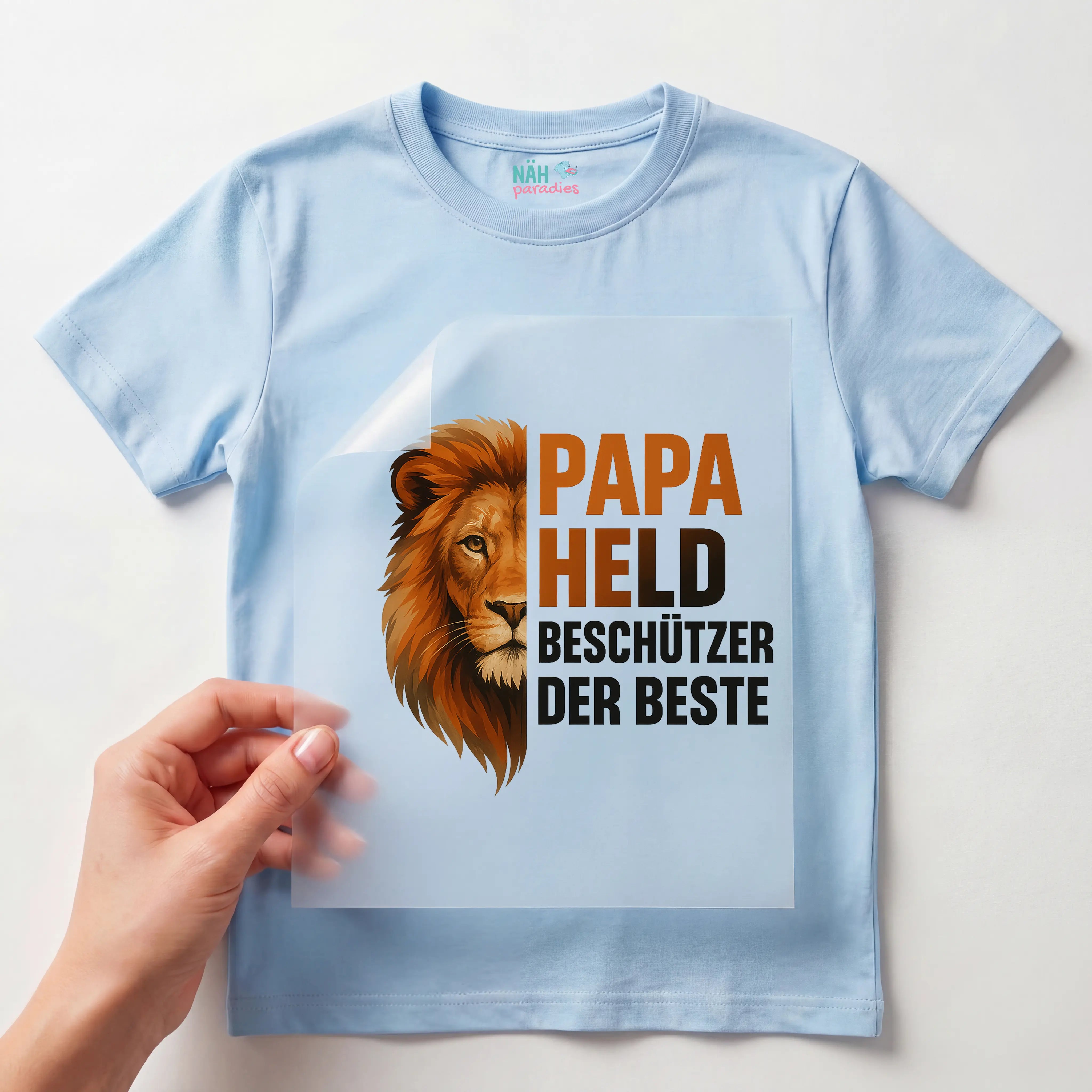 Bügelbild Papa Löwe