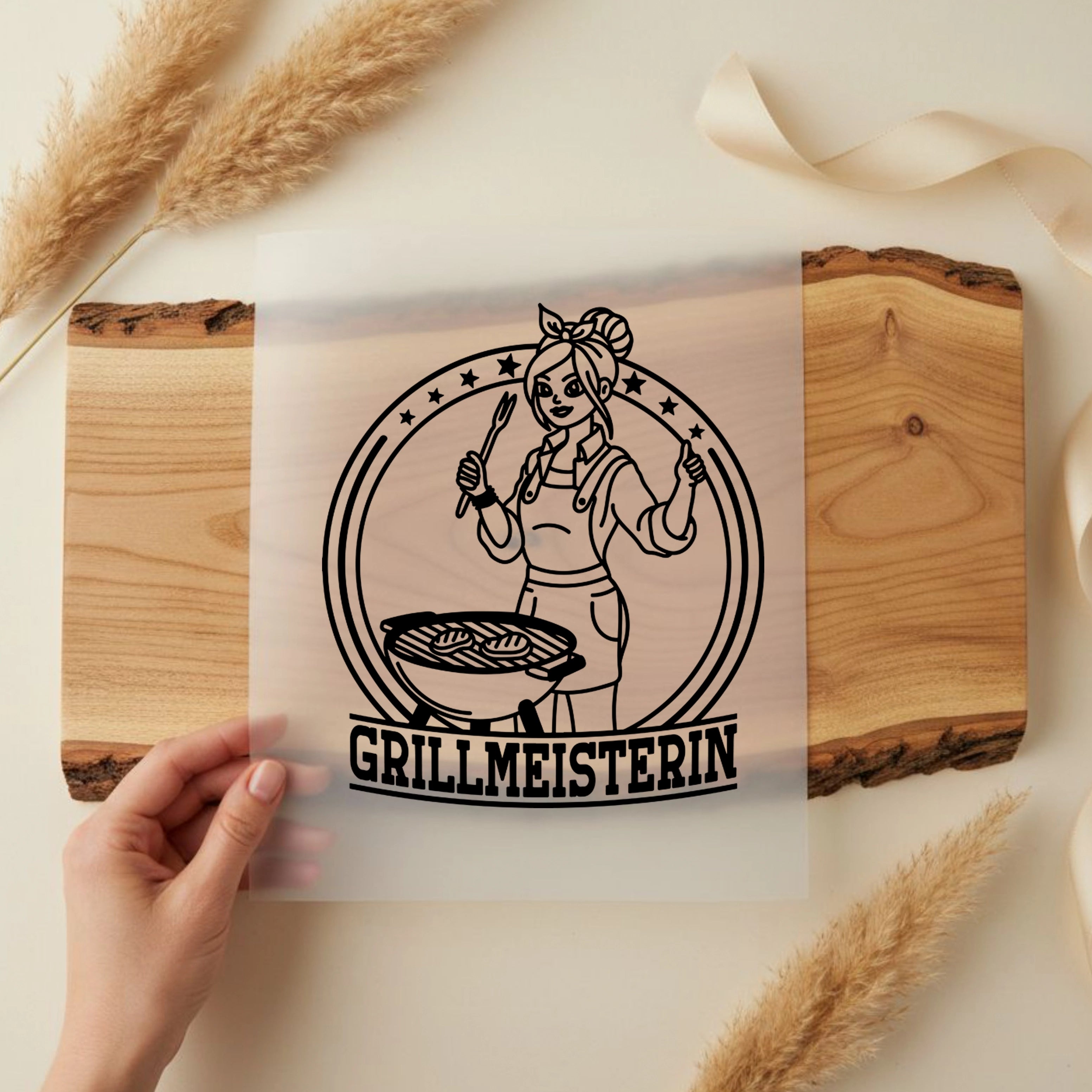Bügelbild Grillmeisterin
