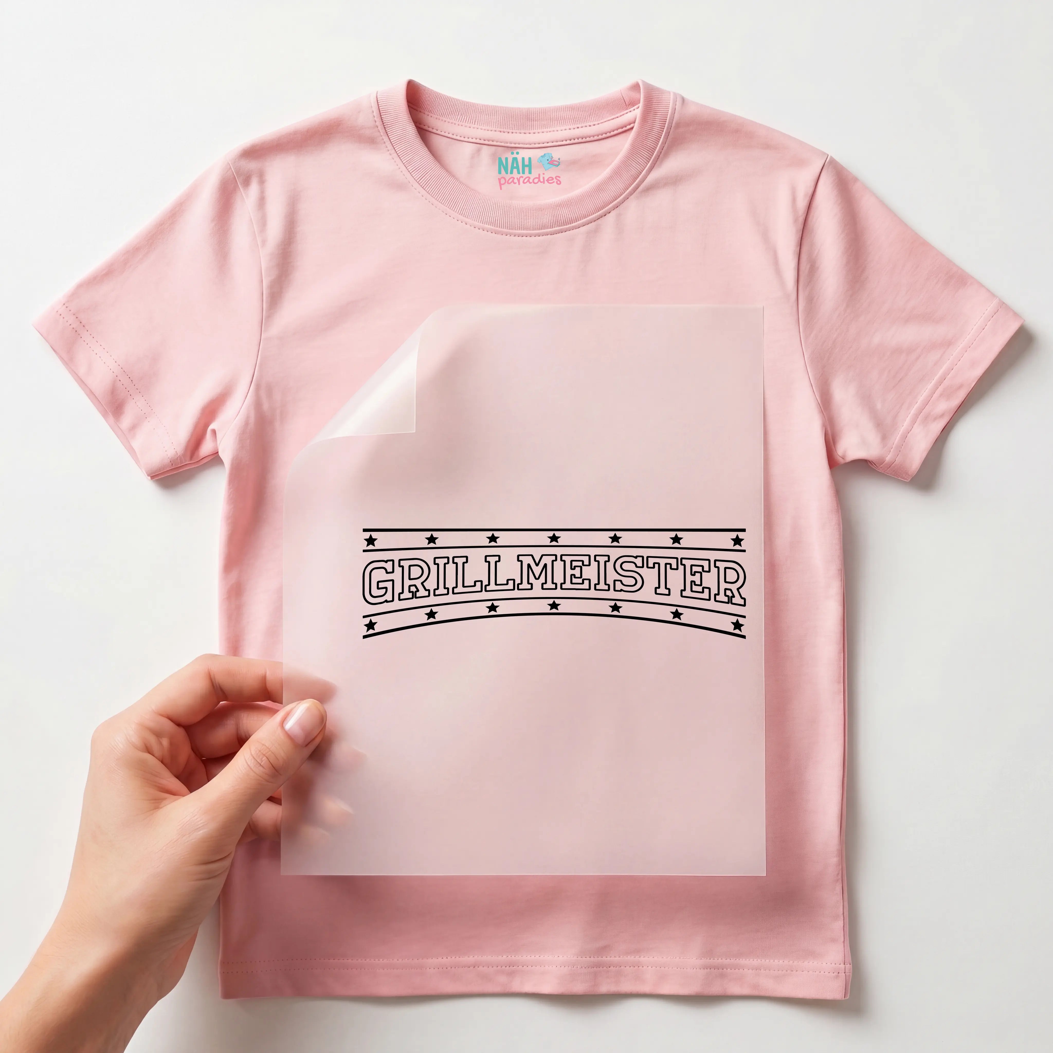 Bügelbild Schriftzug Grillmeister 2
