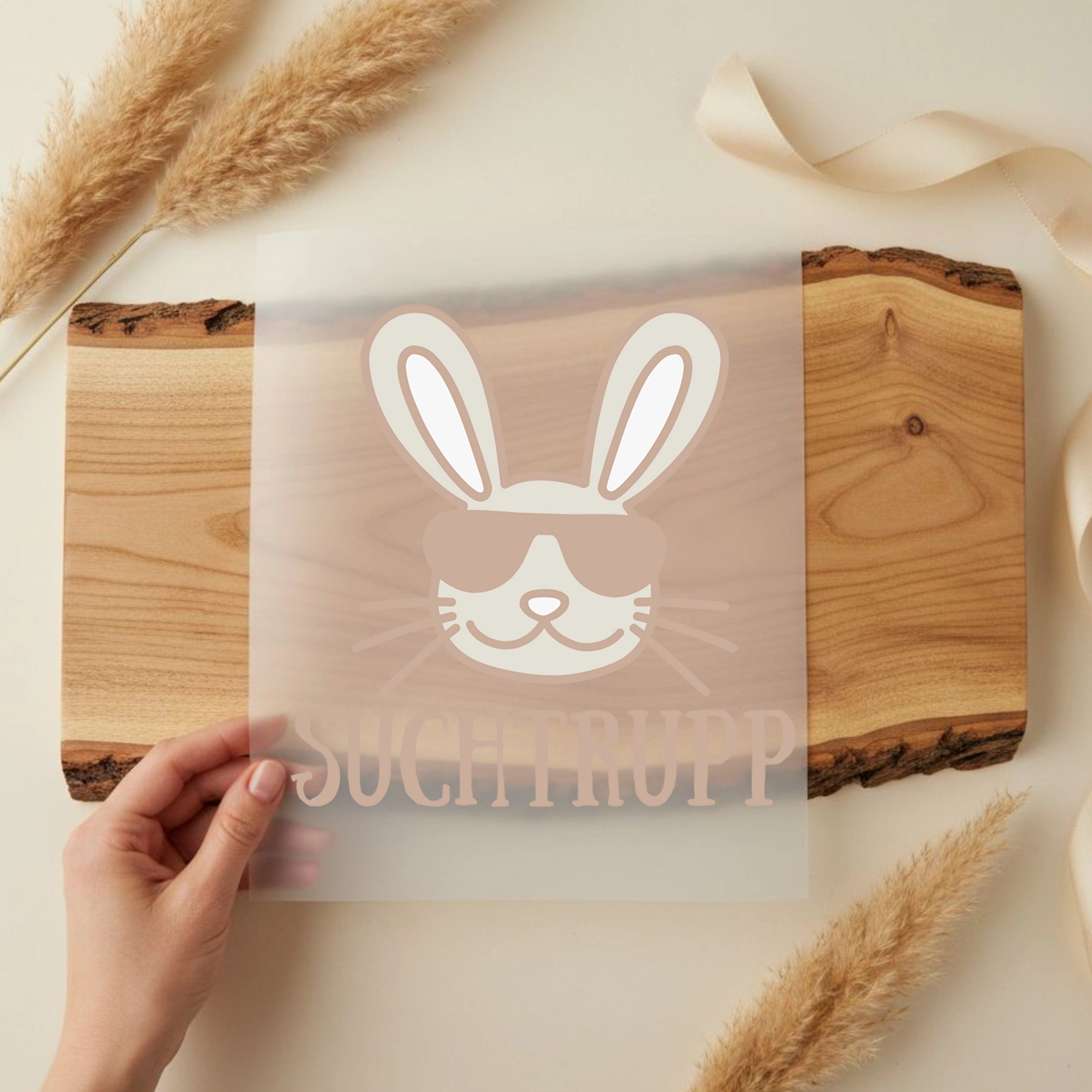 Bügelbild Hasen Suchtrupp