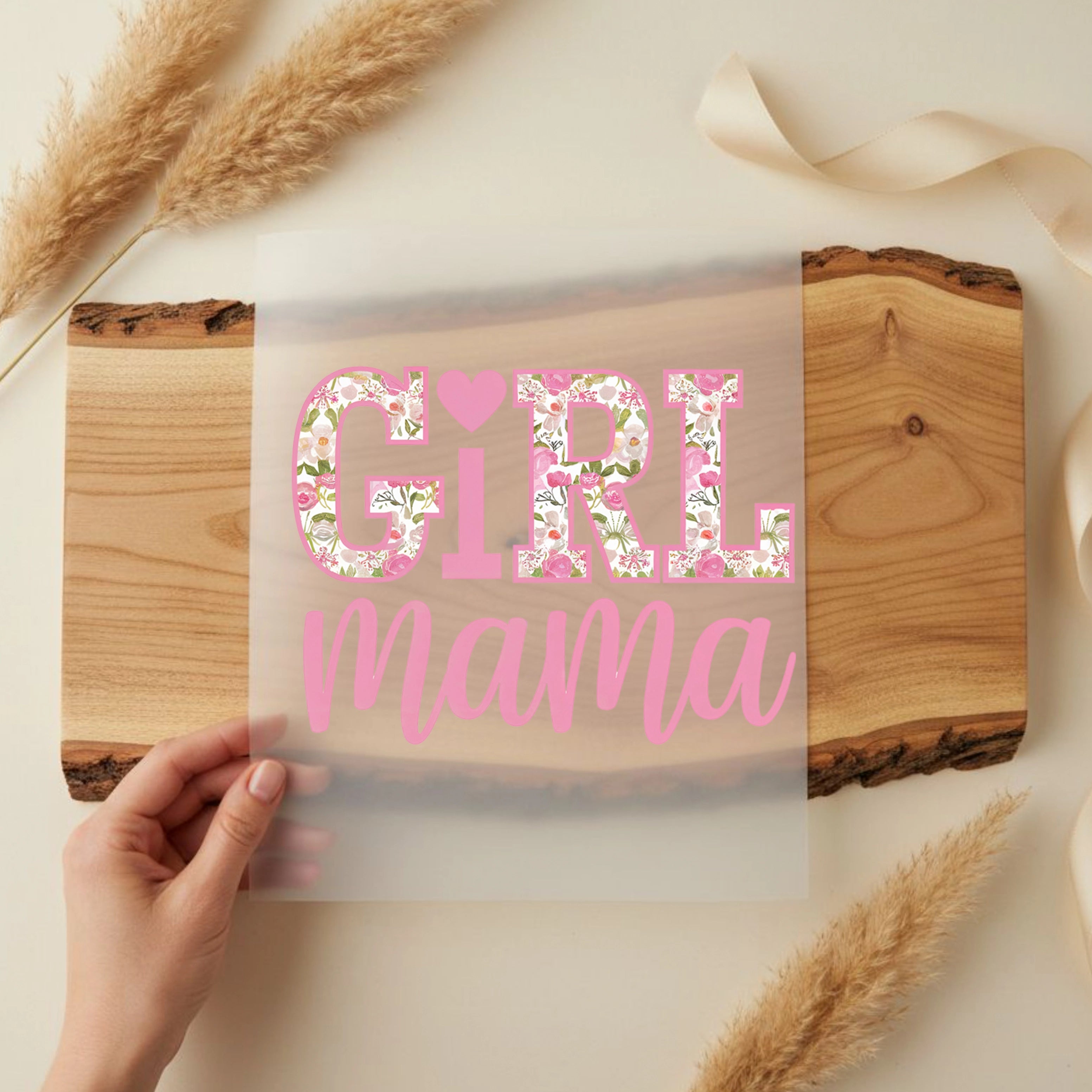 Bügelbild Girl Mama