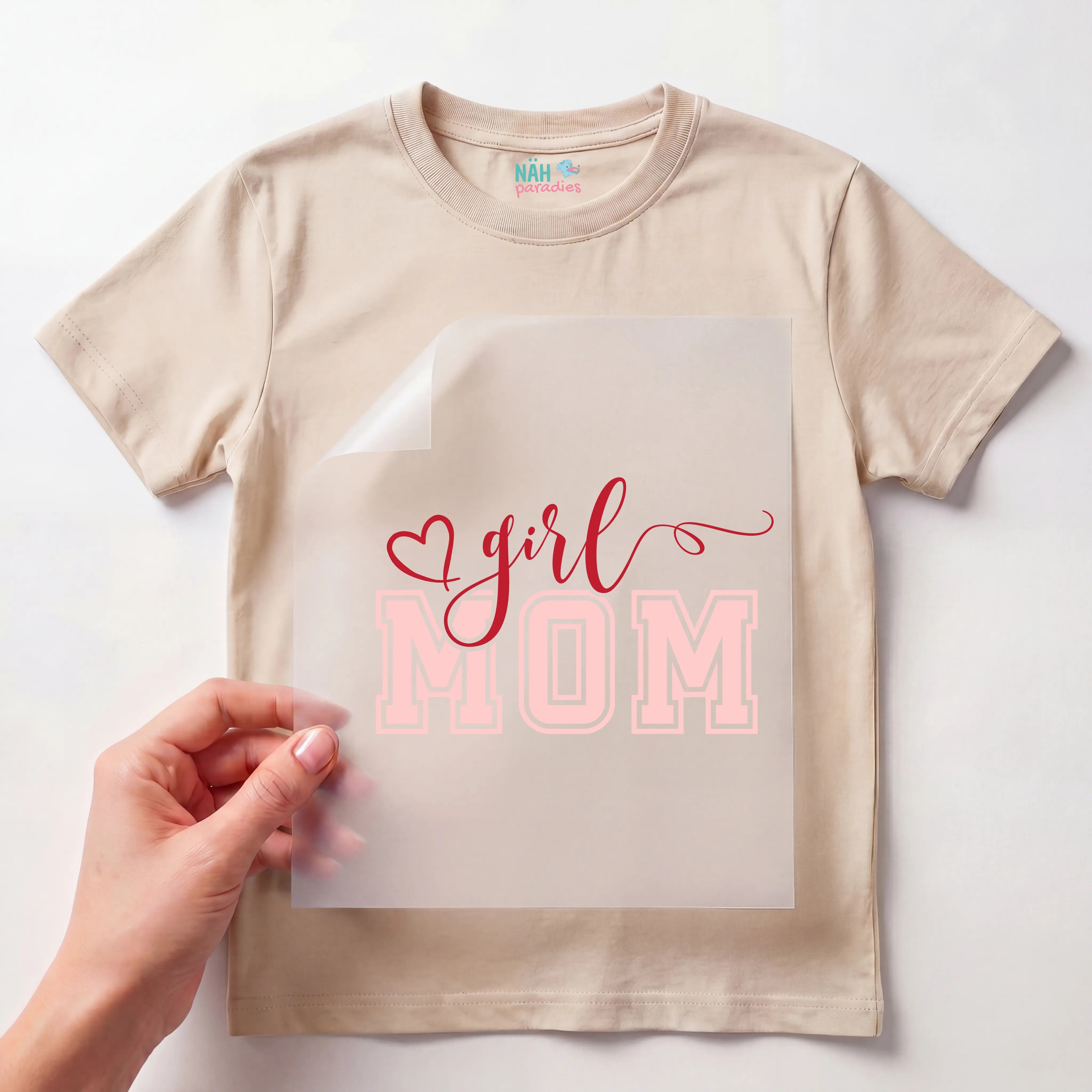 Bügelbild Girl Mom