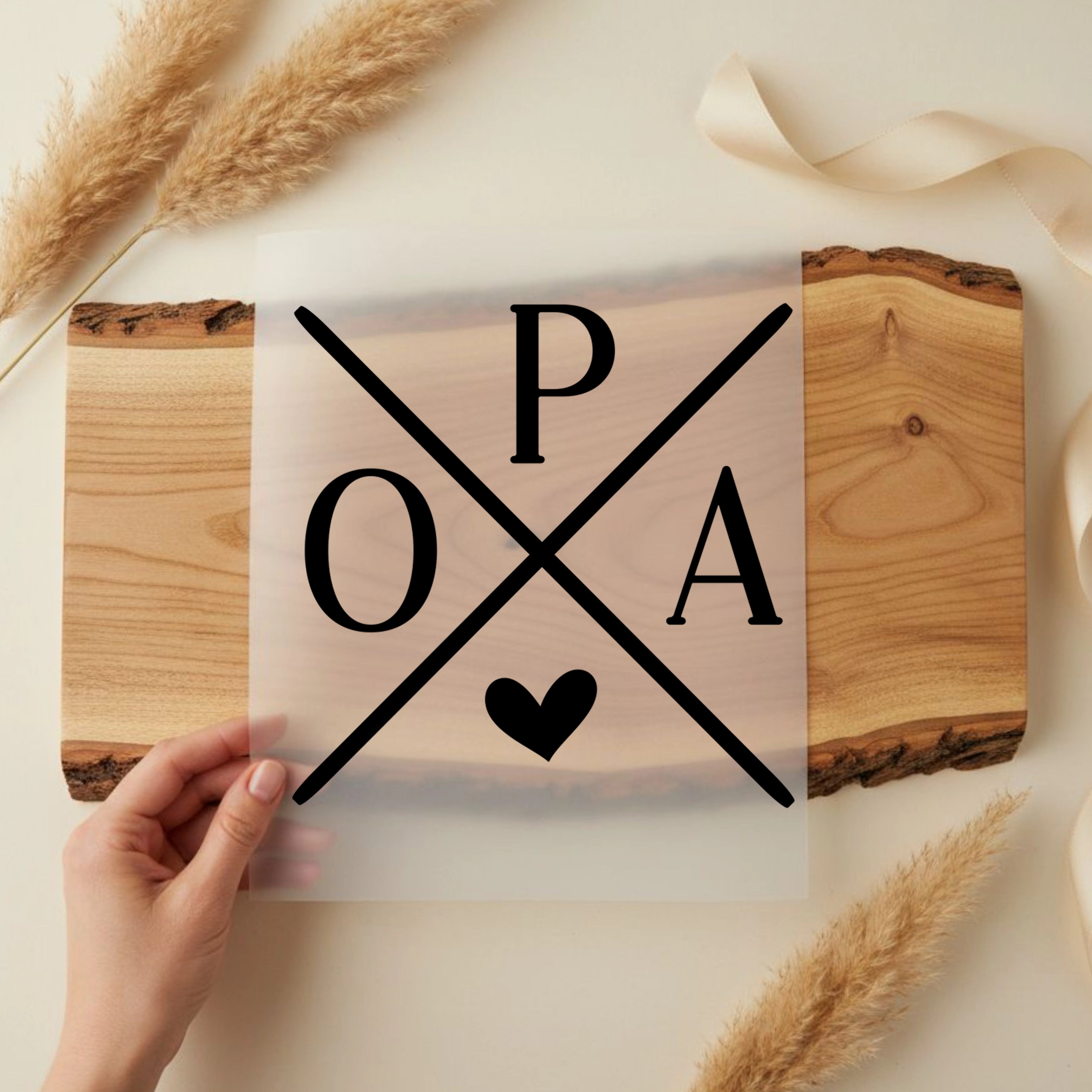 Bügelbild Opa Kreuz