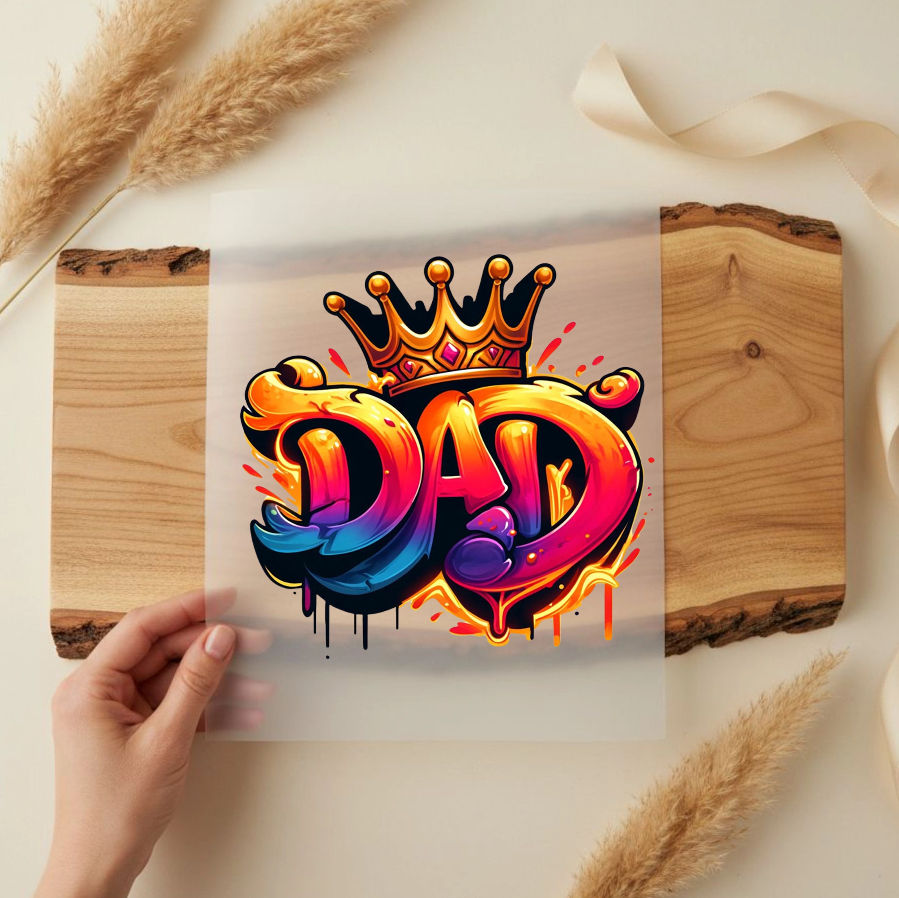 Bügelbild King Dad