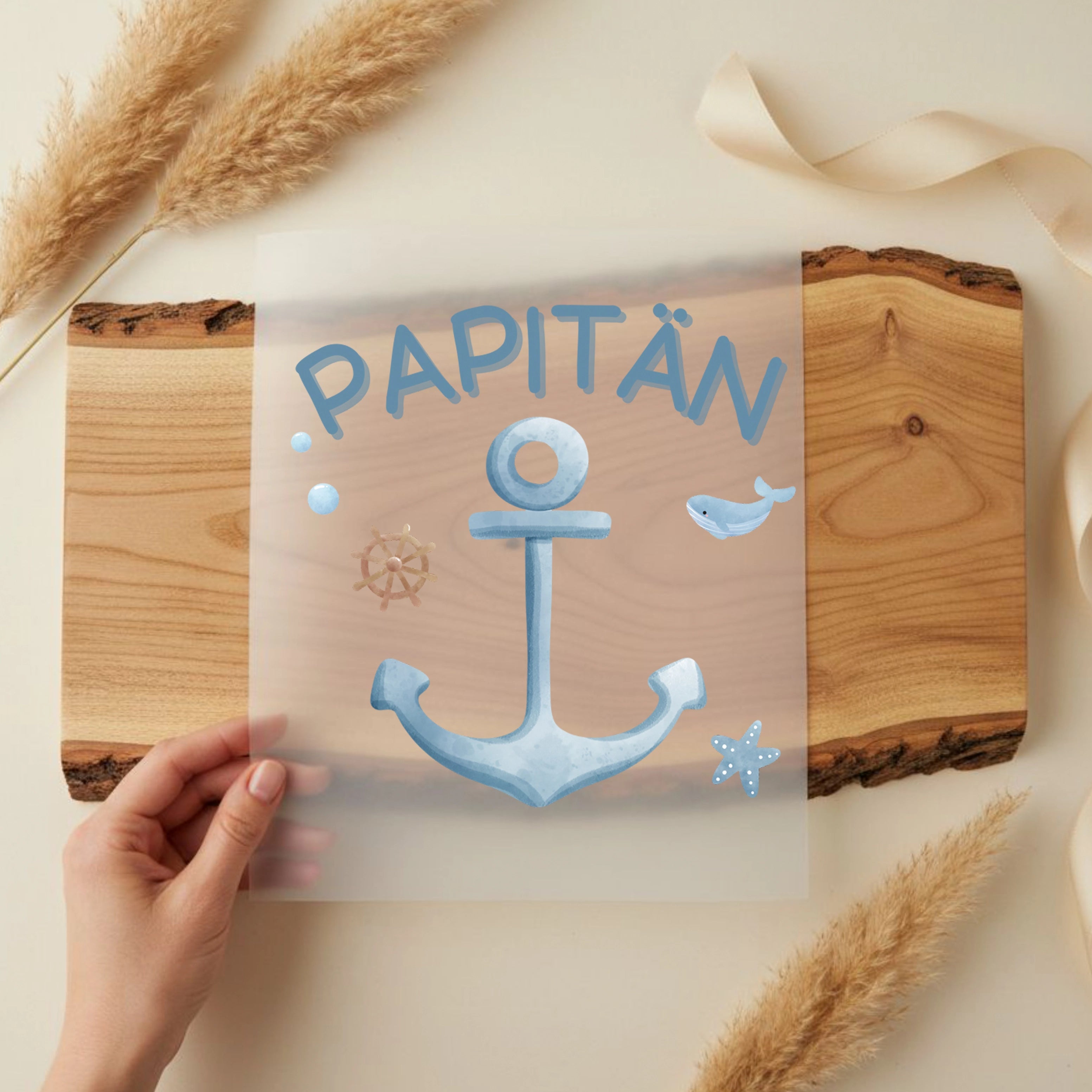 Bügelbild Papitän Anker