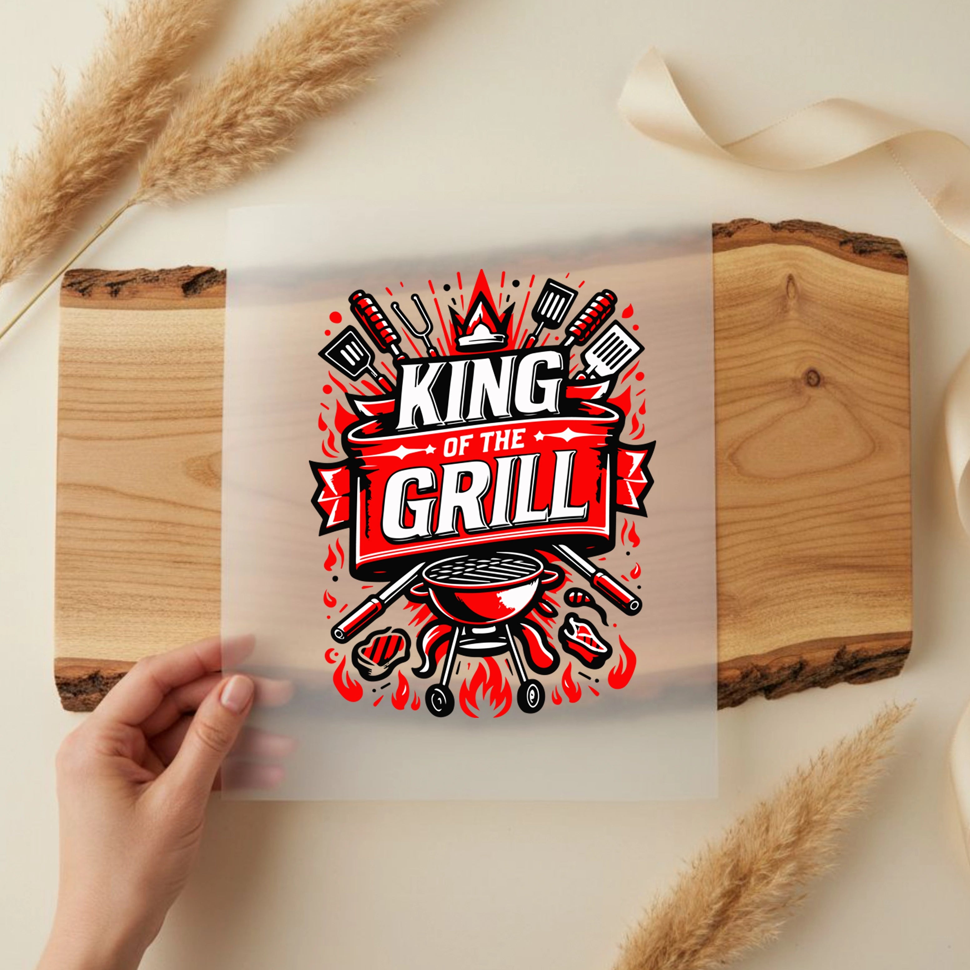 Bügelbild King of the Grill