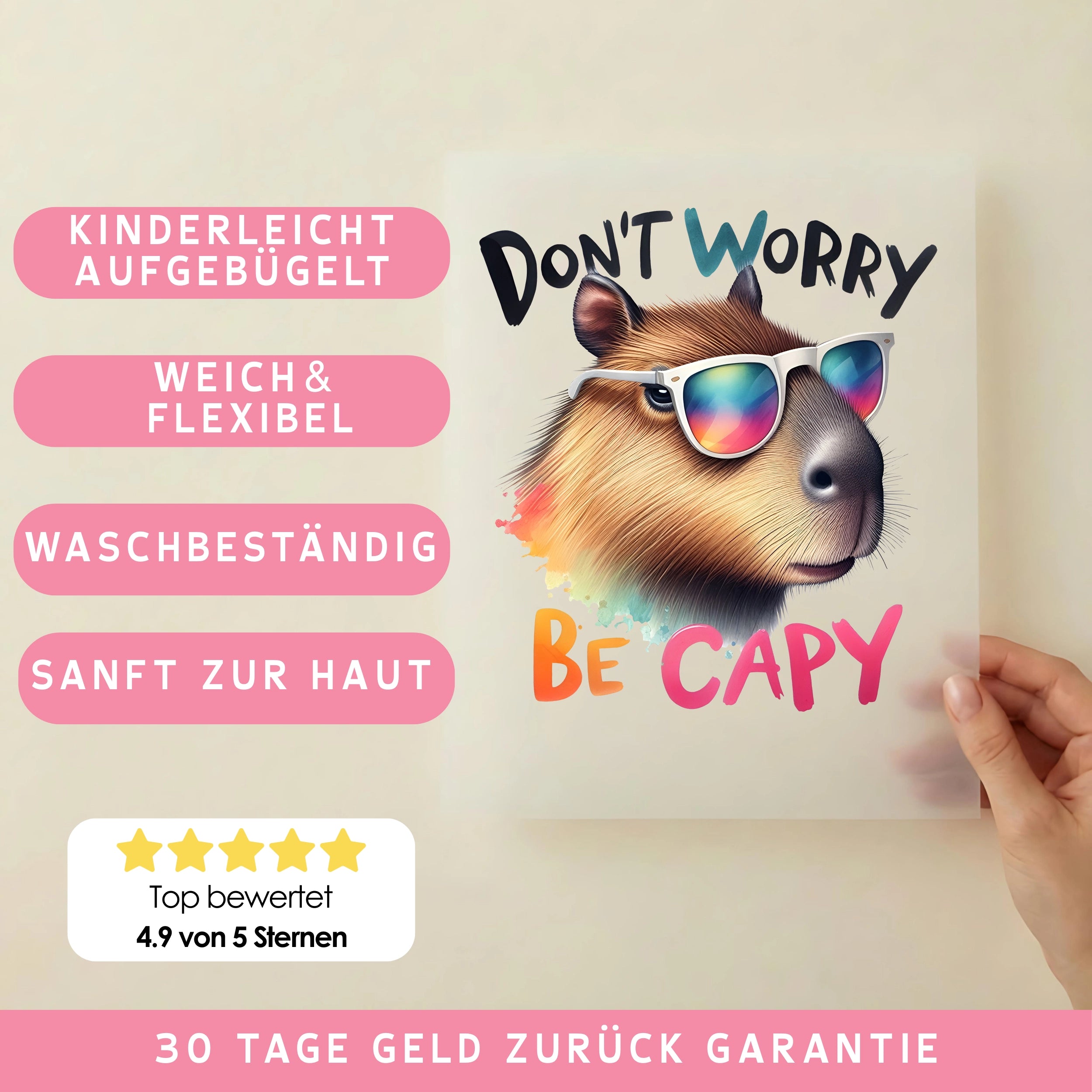 Bügelbild Capybara - be capy