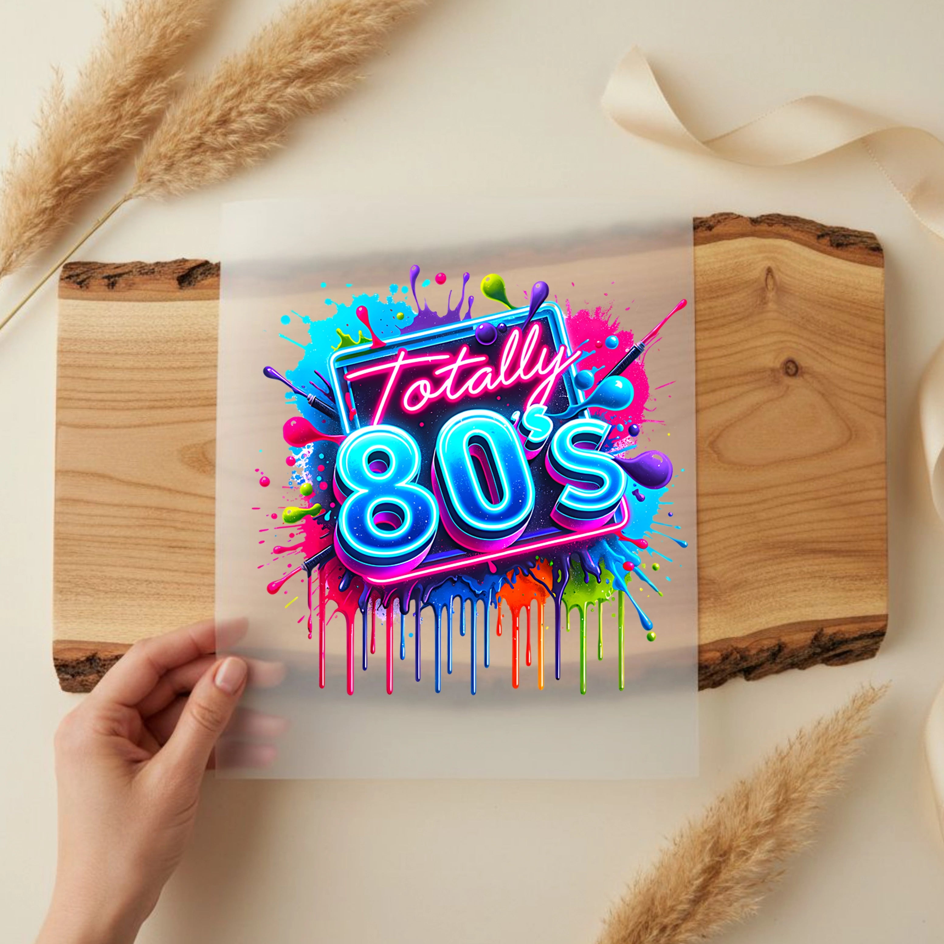 Bügelbild 80er Neonparty