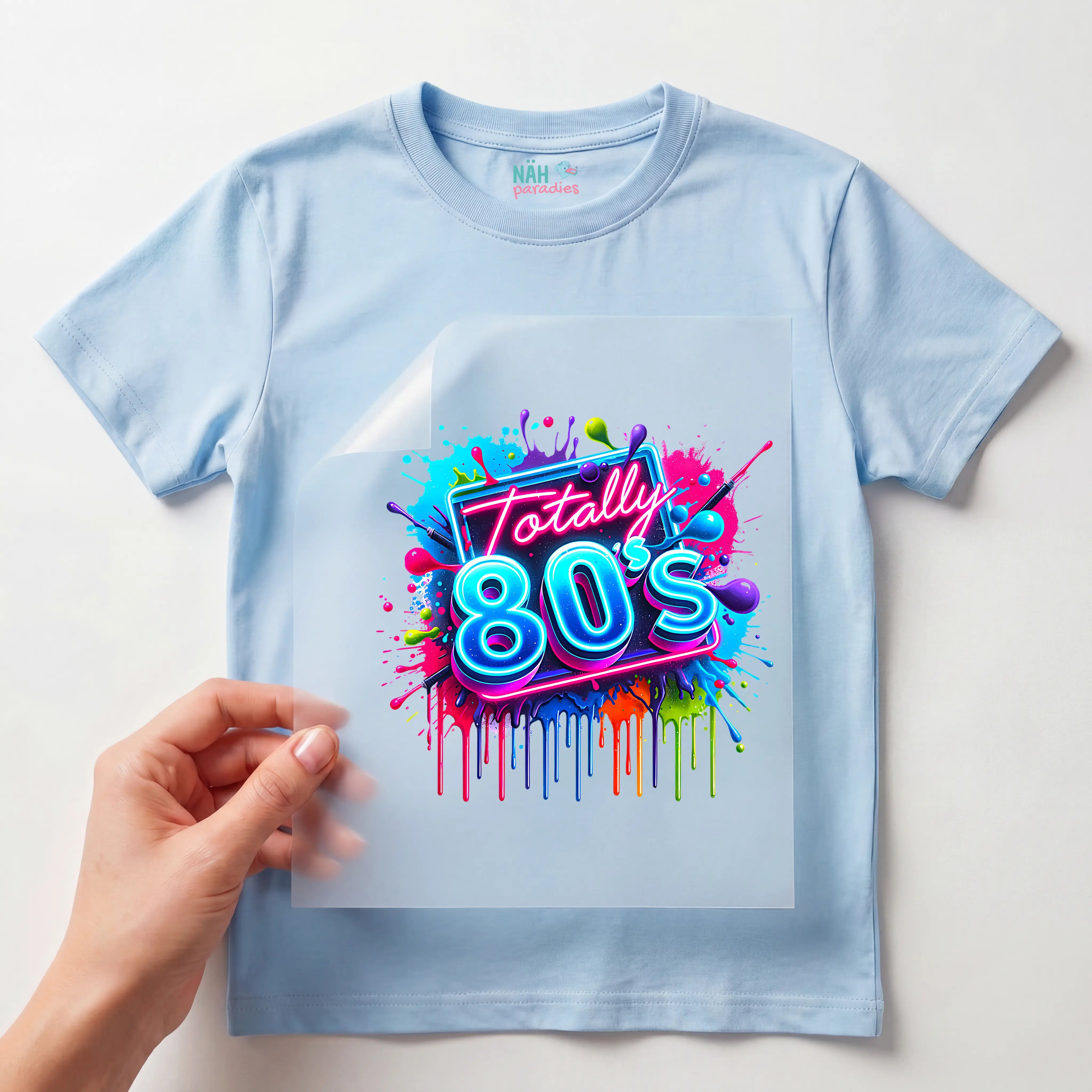 Bügelbild 80er Neonparty