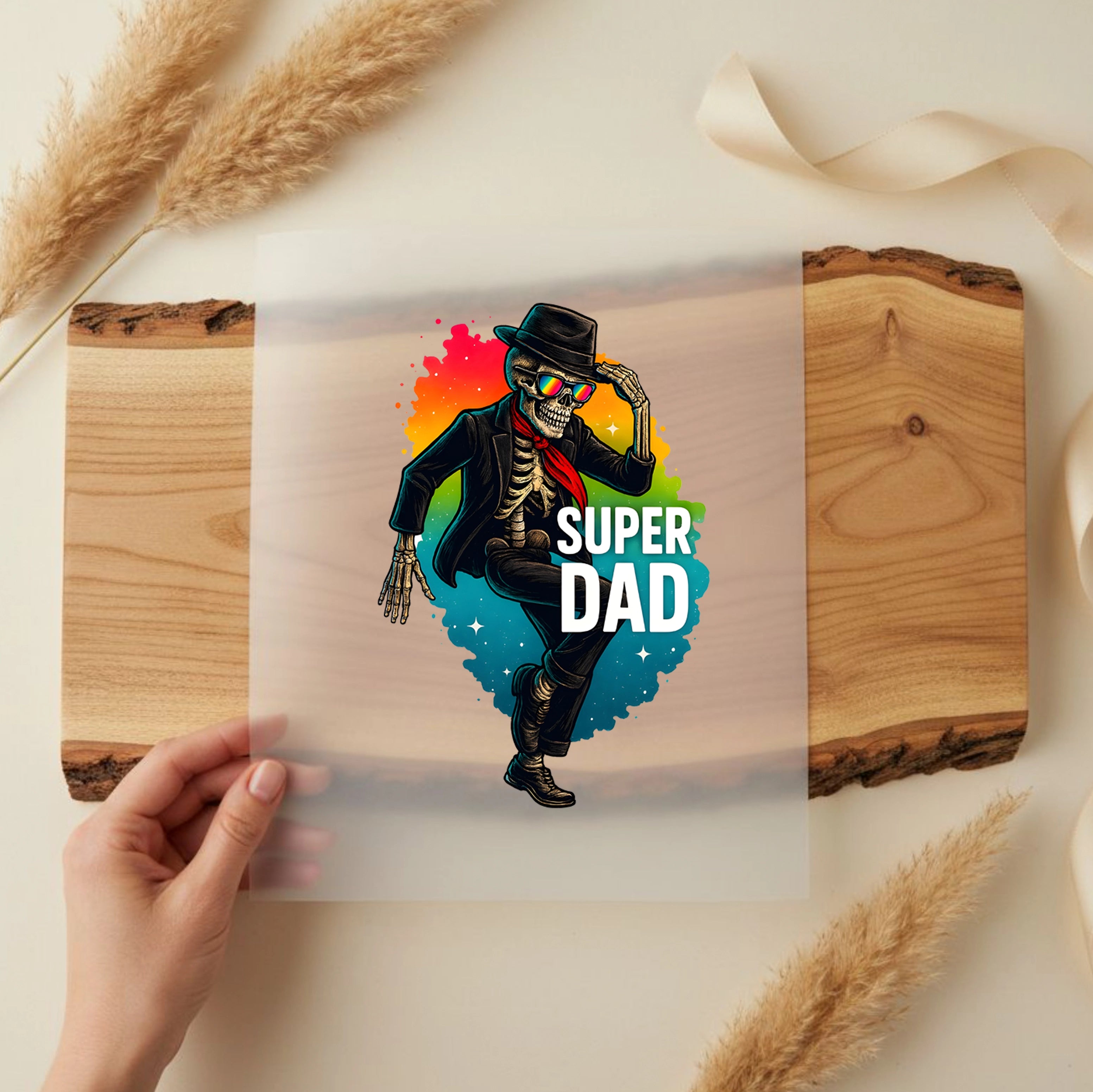 Bügelbild Super Dad