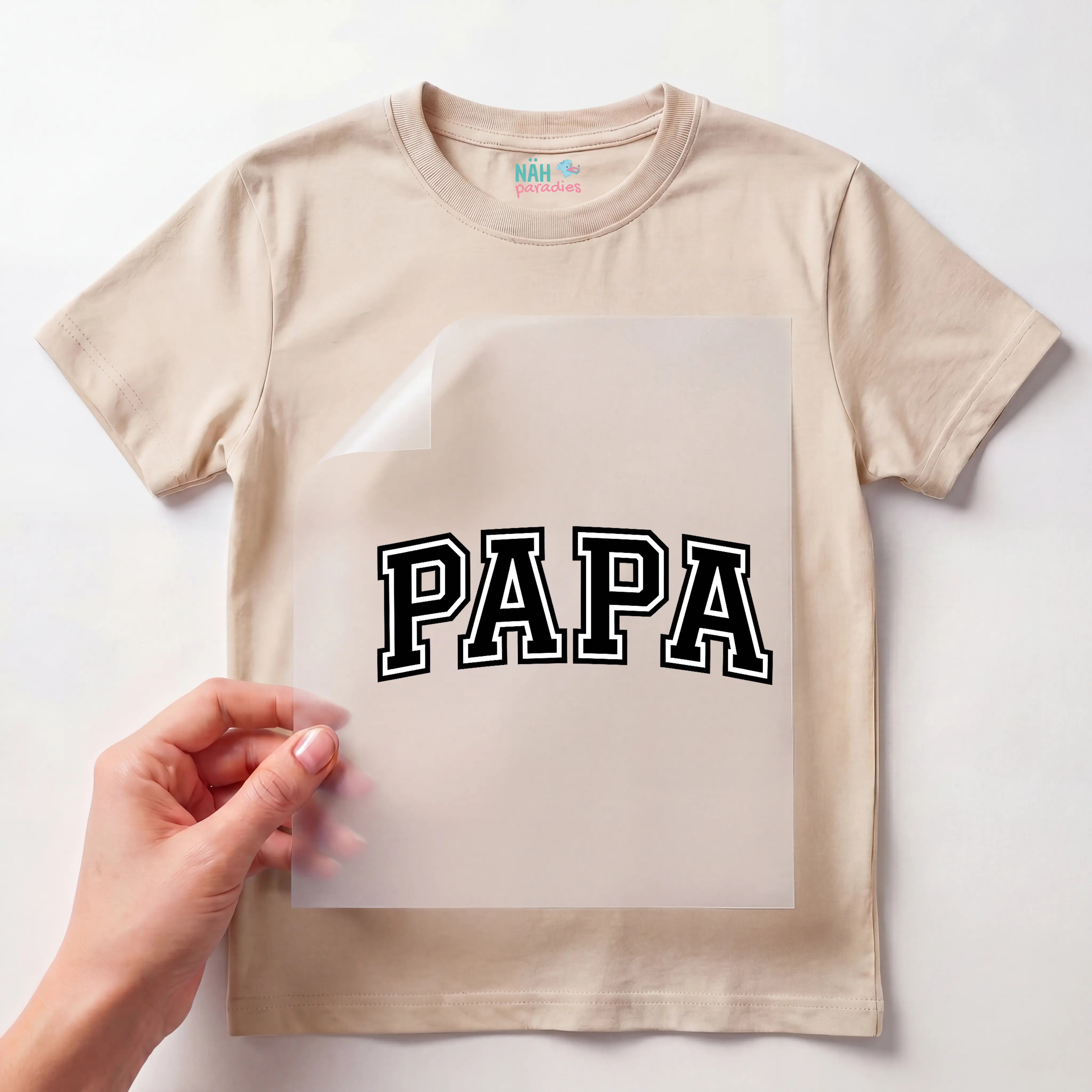 Bügelbild Schriftzug Papa
