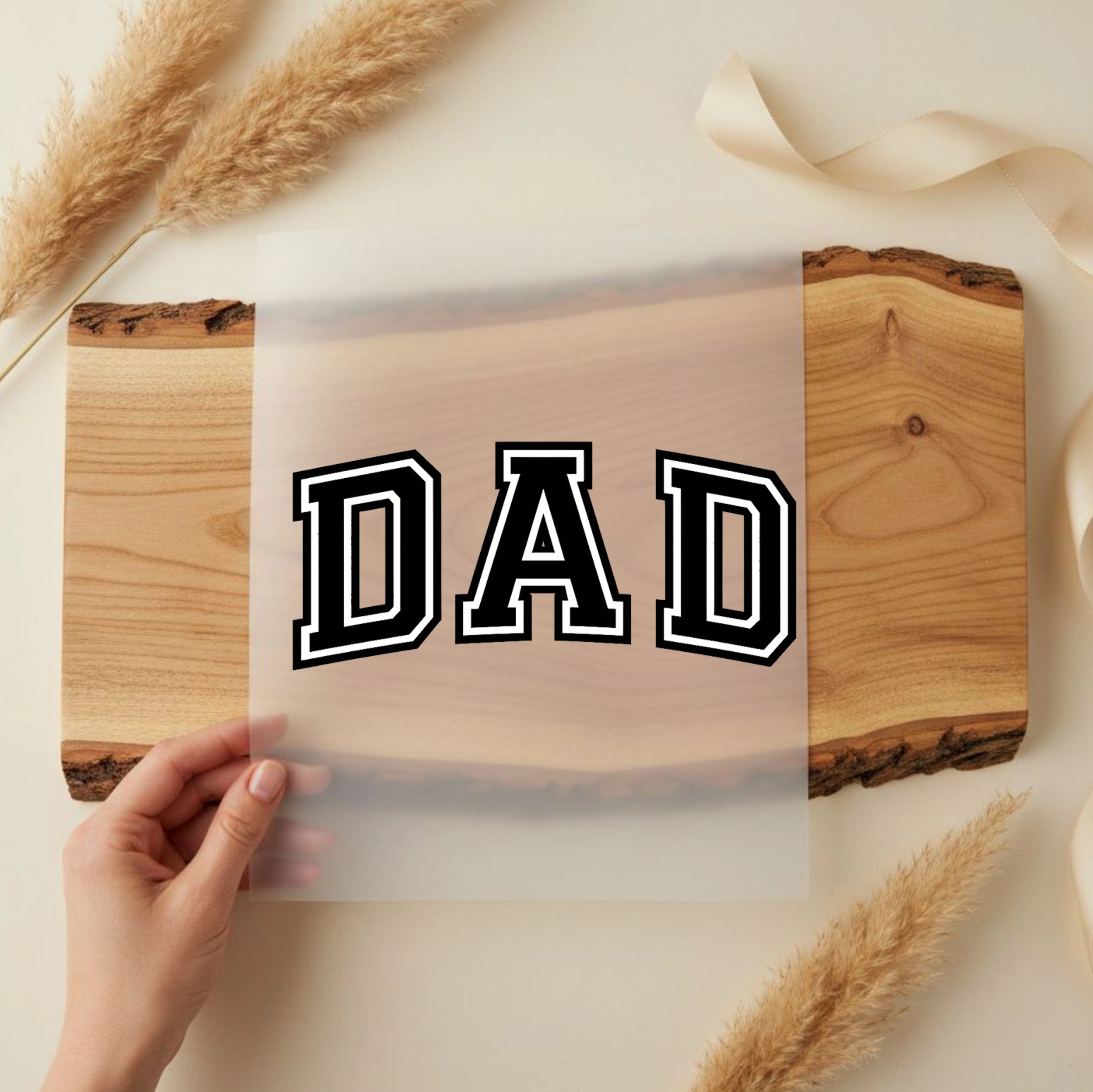 Bügelbild Schriftzug Dad