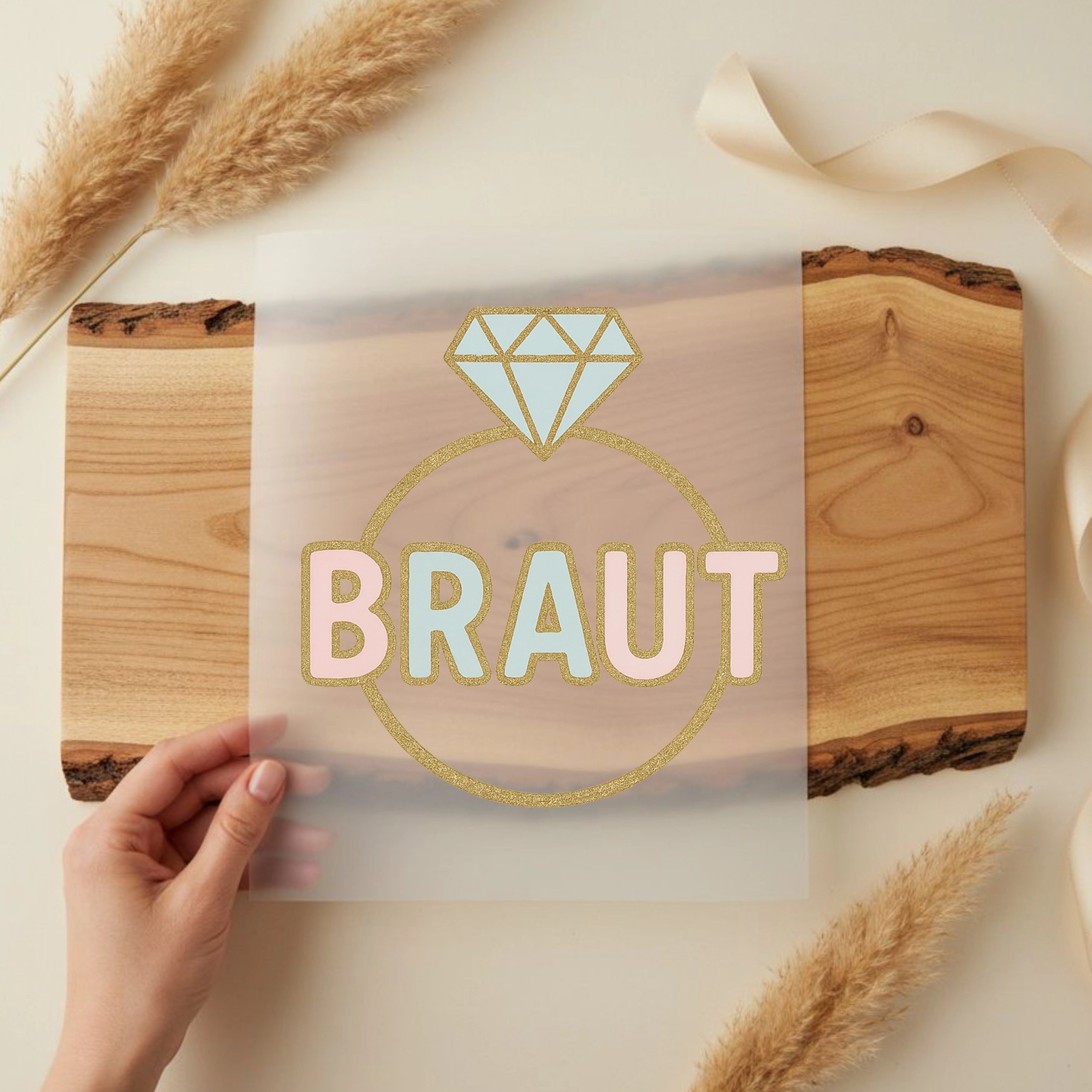 Bügelbild Junggesellenabschied Braut