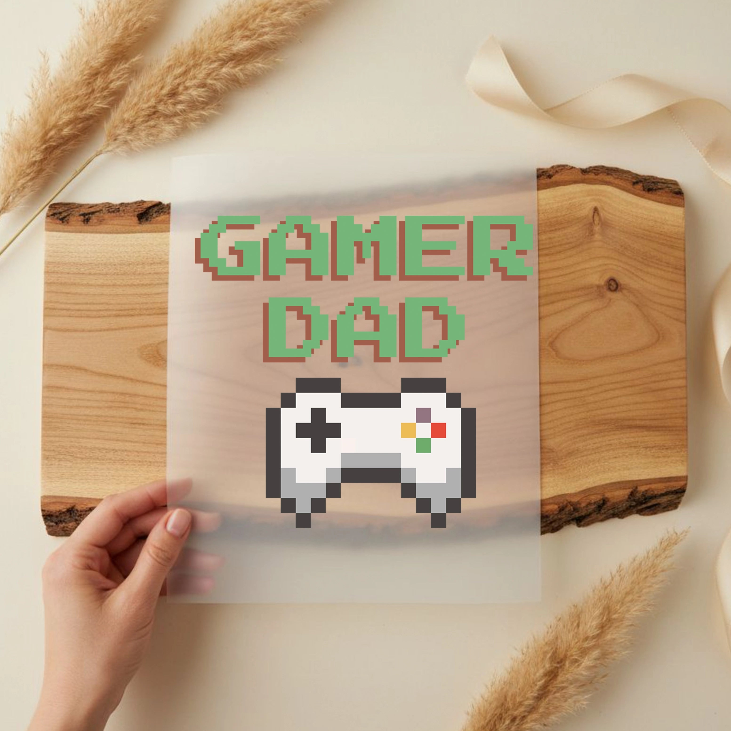 Bügelbild Gamer Dad Controller