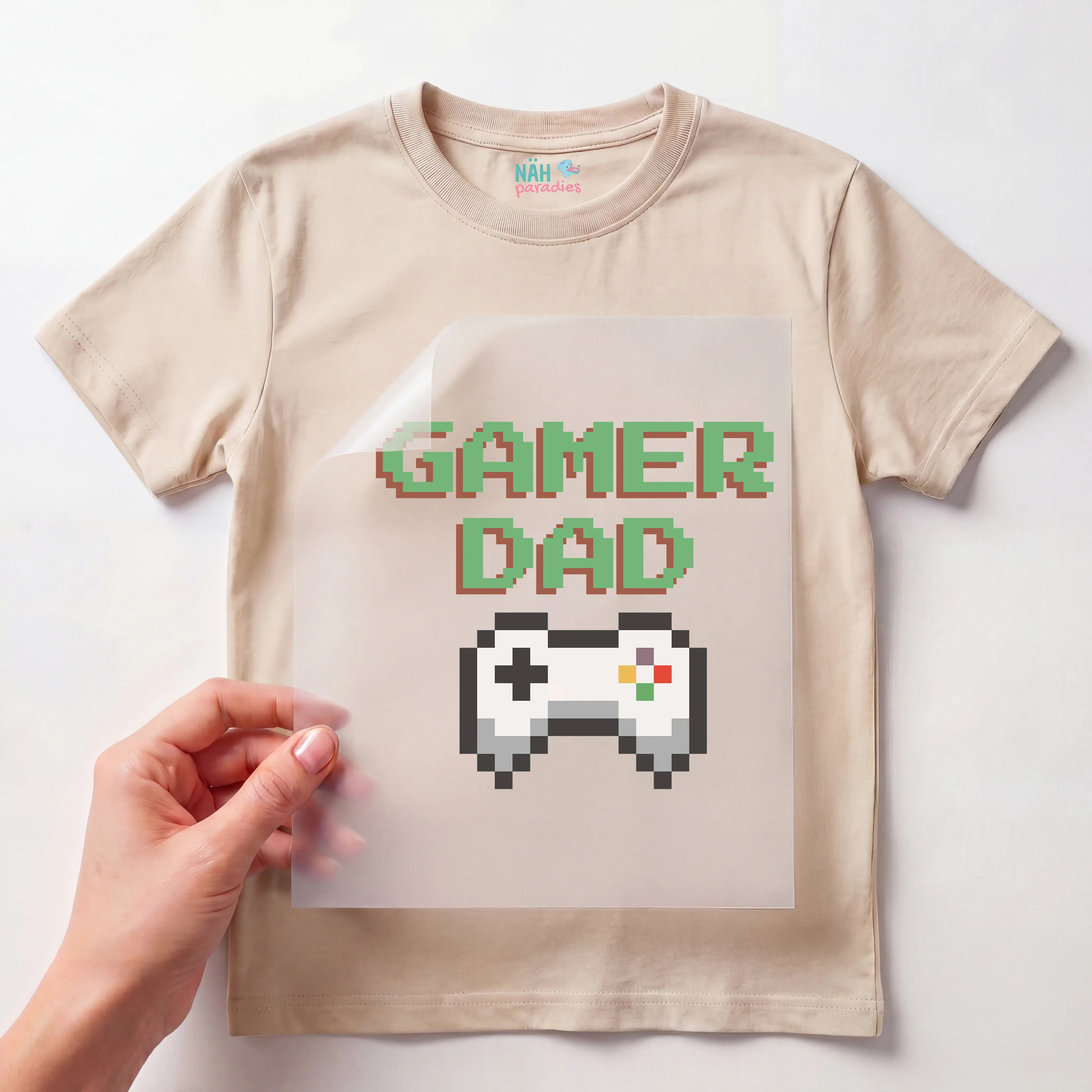 Bügelbild Gamer Dad Controller