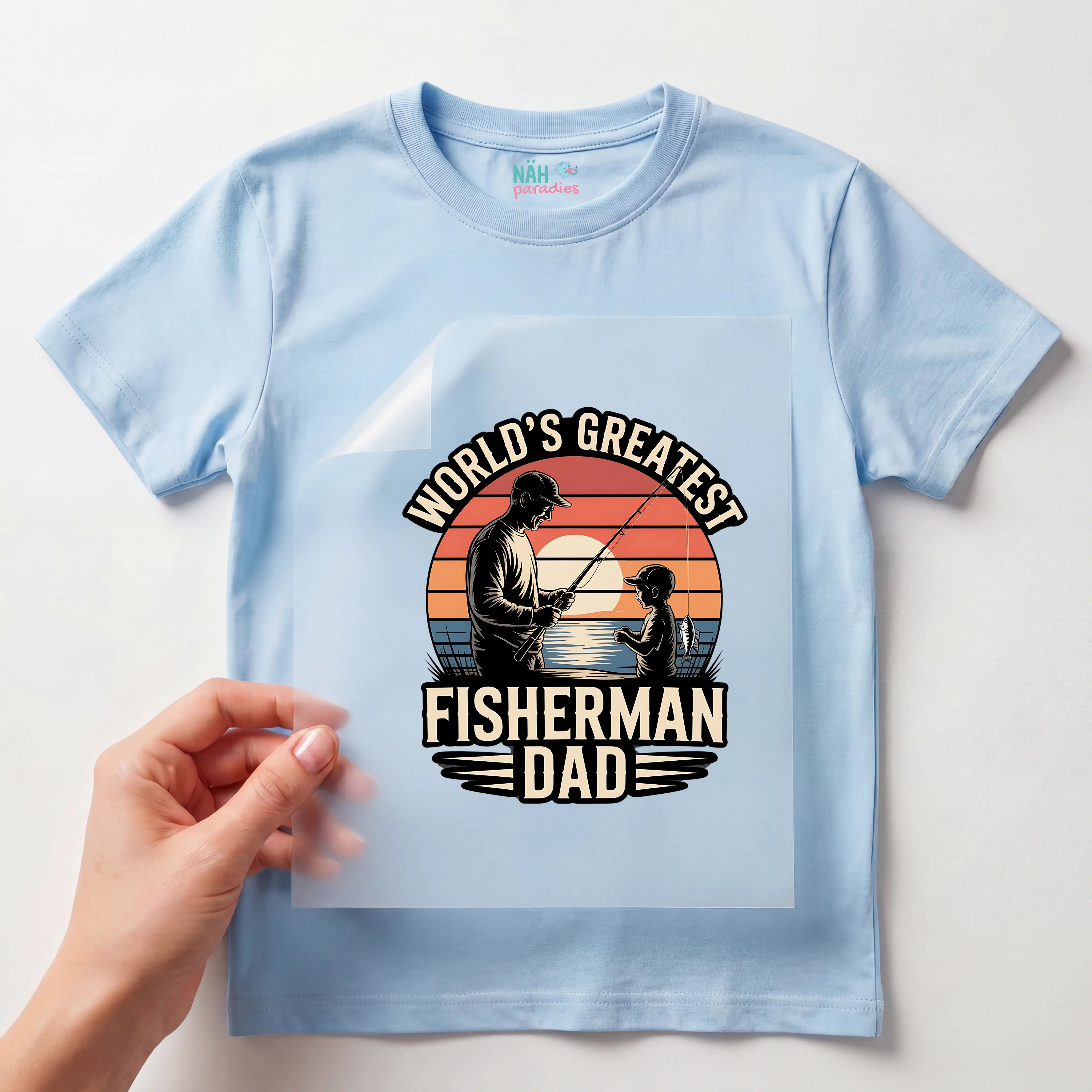 Bügelbild Fisherman Dad