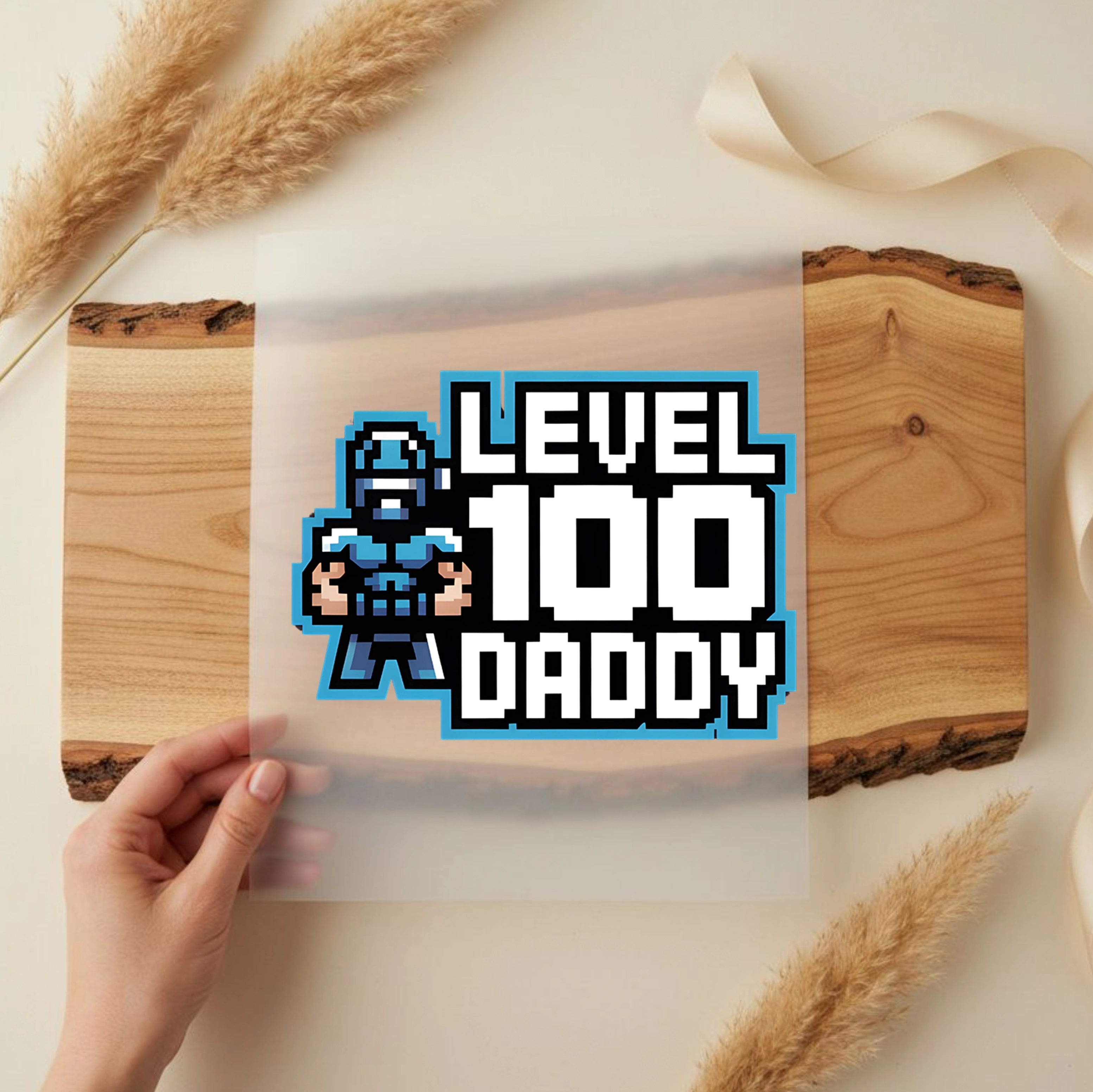 Bügelbild Daddy Level 100