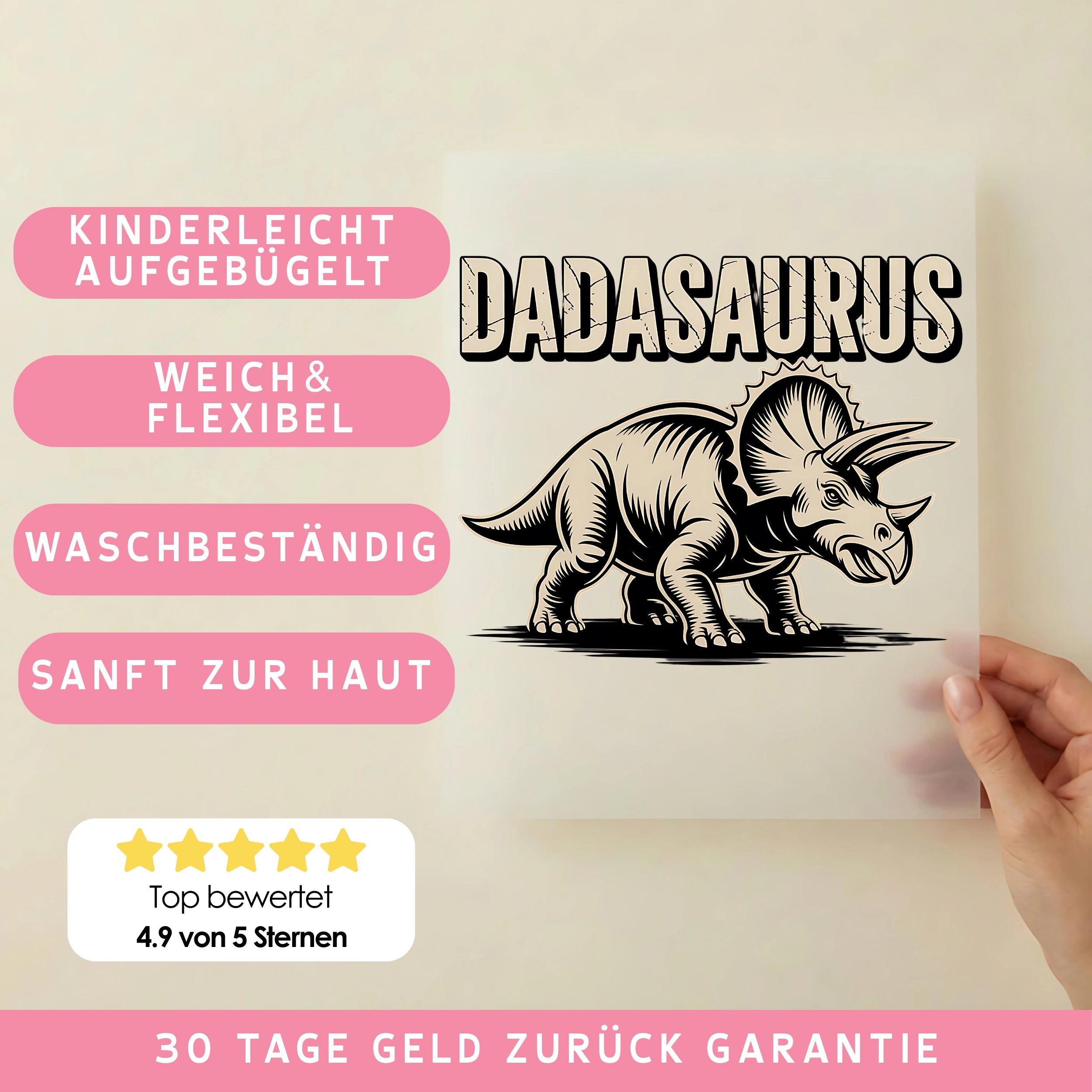 Bügelbild Dadasaurus